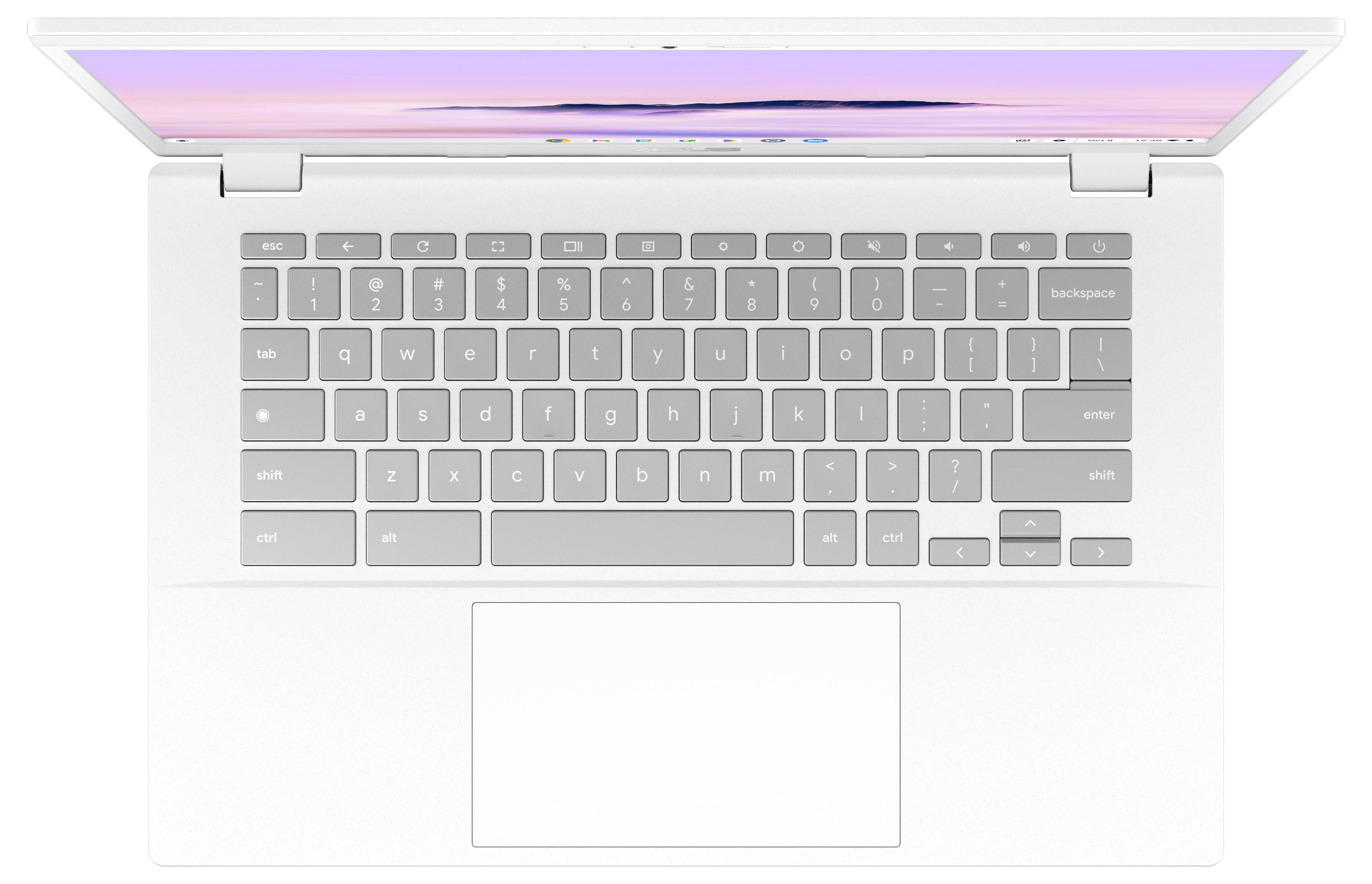 Asus Chromebook 35.6 cm (14 Zoll) Full HD Intel® Core™ i5 i5-1335U 8 GB RAM 256 GB SSD Deutsch, QWERTZ Weiß 90NX07P1-M00C70