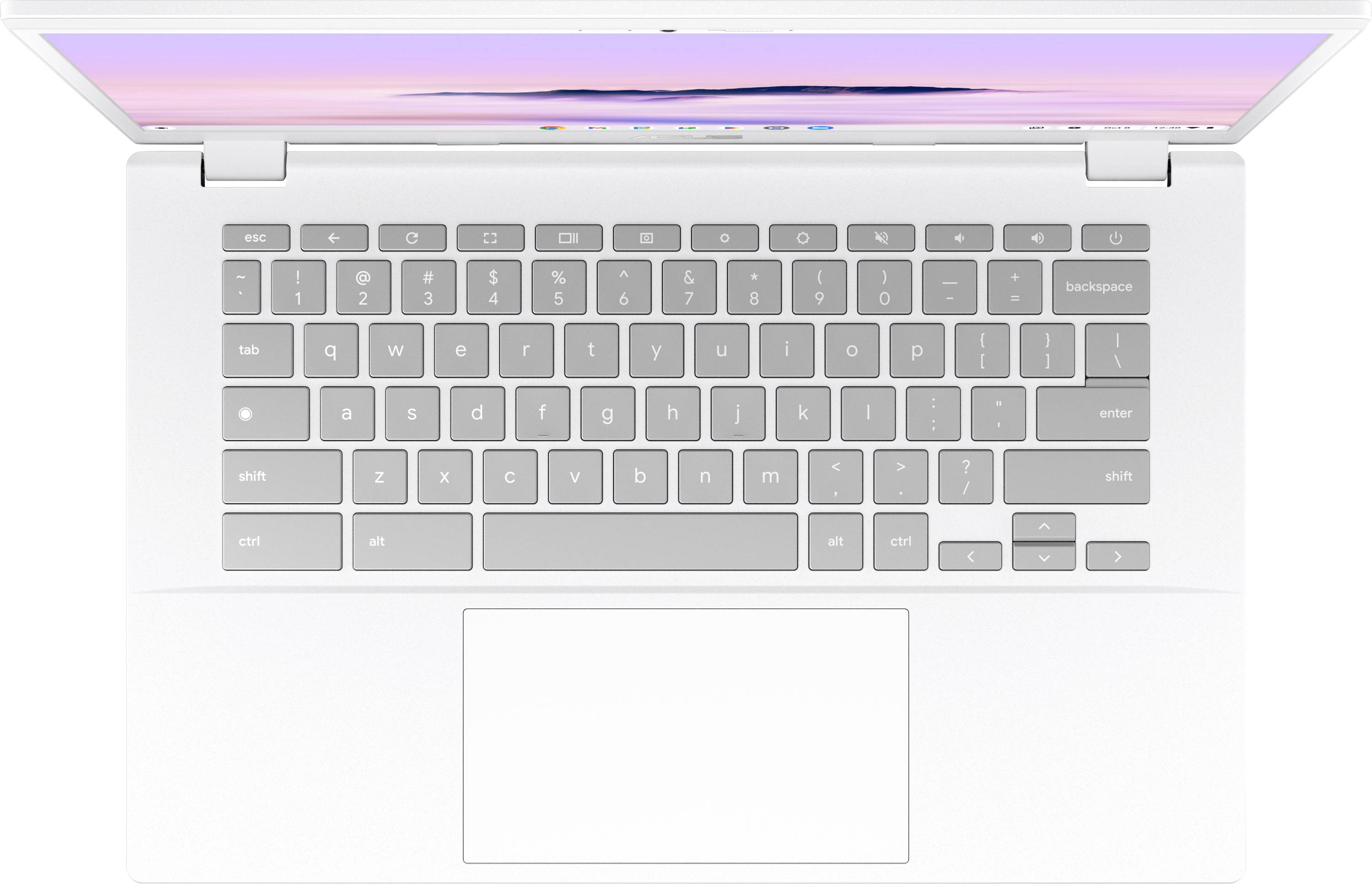 Asus Chromebook 35.6 cm (14 Zoll) Full HD Intel® Core™ i3 i3-1315U 8 GB RAM 256 GB SSD Deutsch, QWERTZ Weiß 90NX07P1-M00C80