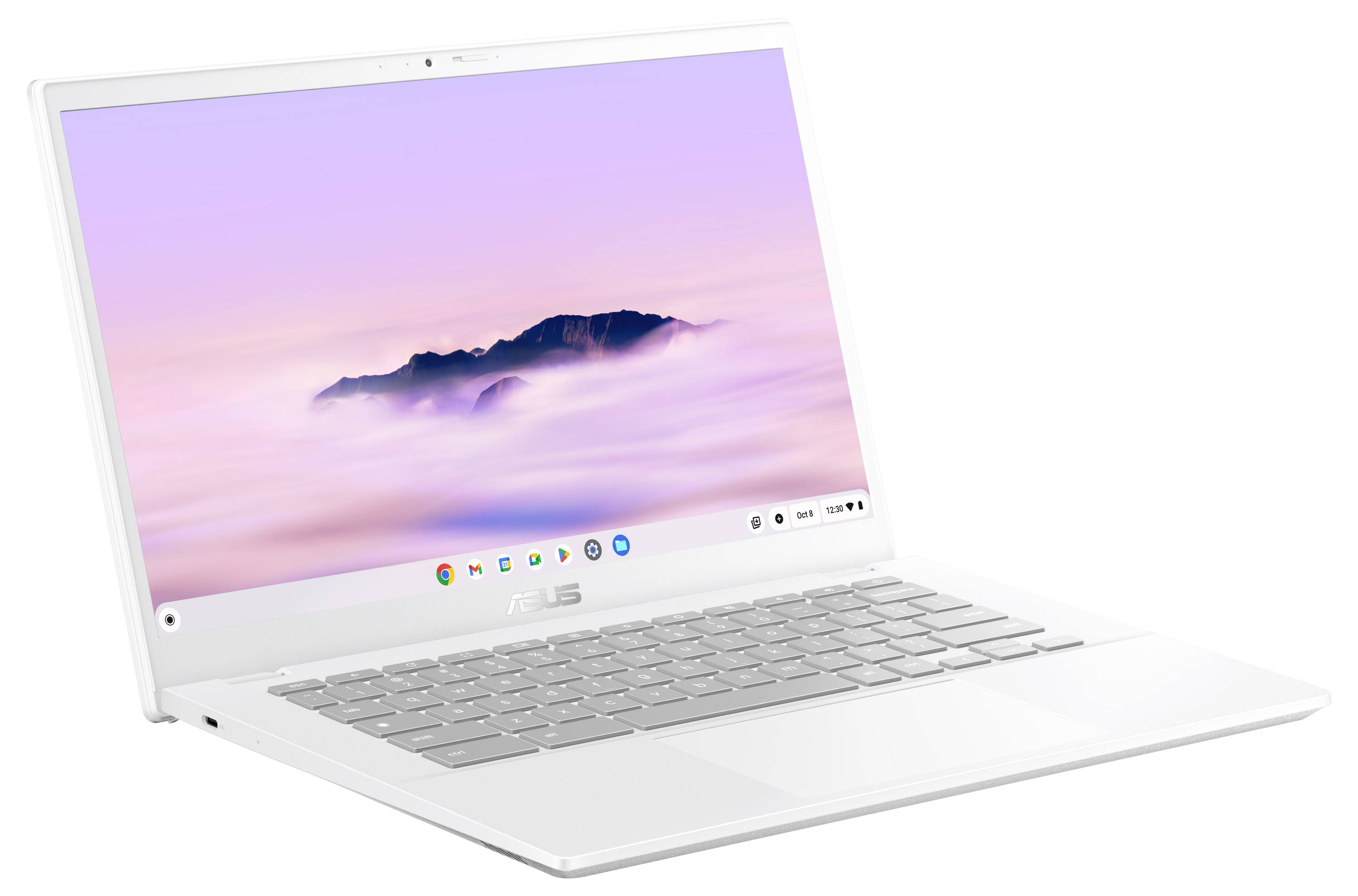 Asus Chromebook 35.6 cm (14 Zoll) Full HD Intel® Core™ i3 i3-1315U 8 GB RAM 256 GB SSD Deutsch, QWERTZ Weiß 90NX07P1-M00C80