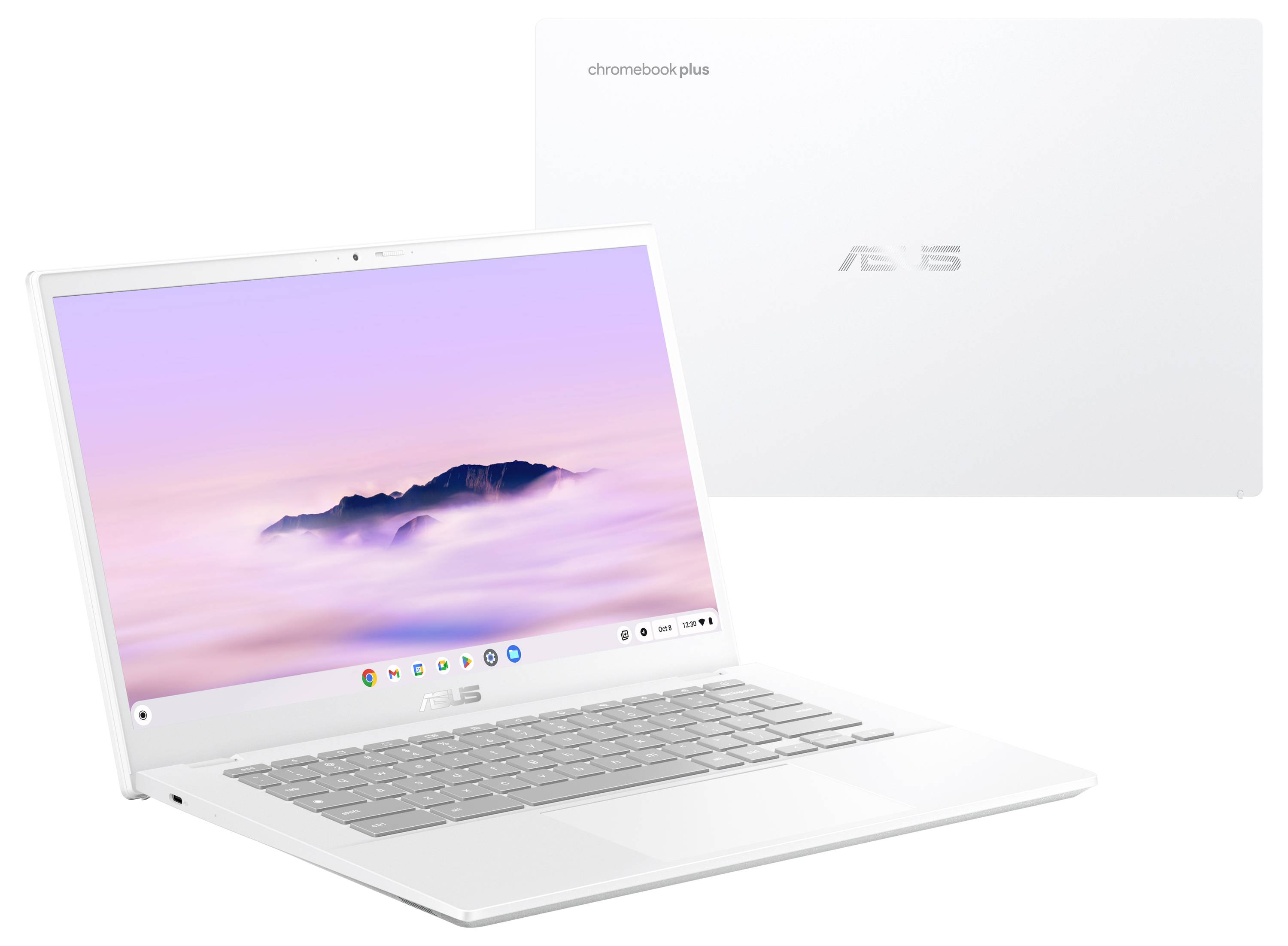 Asus Chromebook 35.6 cm (14 Zoll) Full HD Intel® Core™ i3 i3-1315U 8 GB RAM 256 GB SSD Deutsch, QWERTZ Weiß 90NX07P1-M00C80
