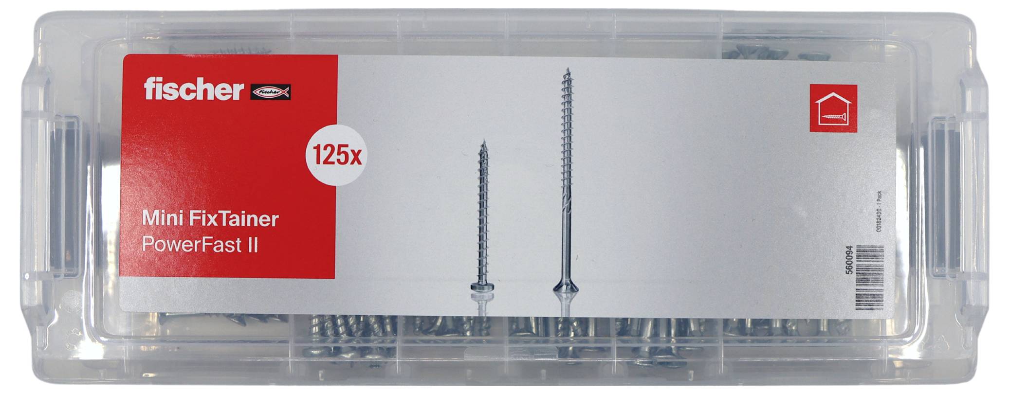 Fischer 560094 MiniFixTainer PowerFast II Senkkopfschraube Innenvielzahn Stahl galvanisch verzinkt 125St.