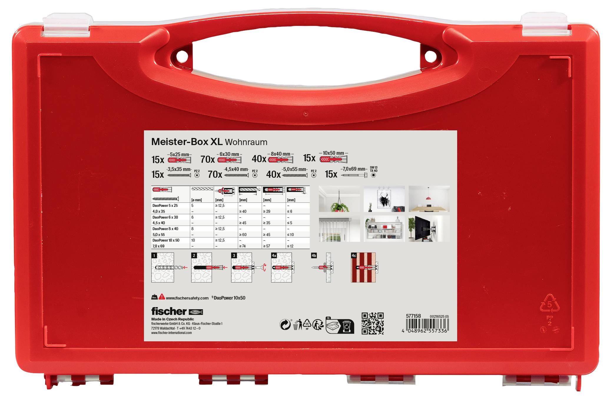 Fischer 577158 Meister-Box XL Befestigungsset 210 St.