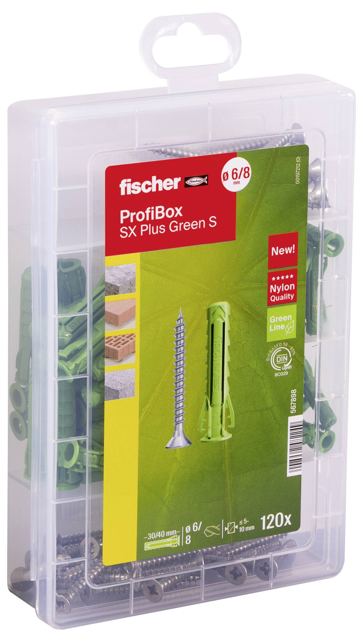 Fischer 567898 ProfiBox SX Plus Green Befestigungsset 120St.