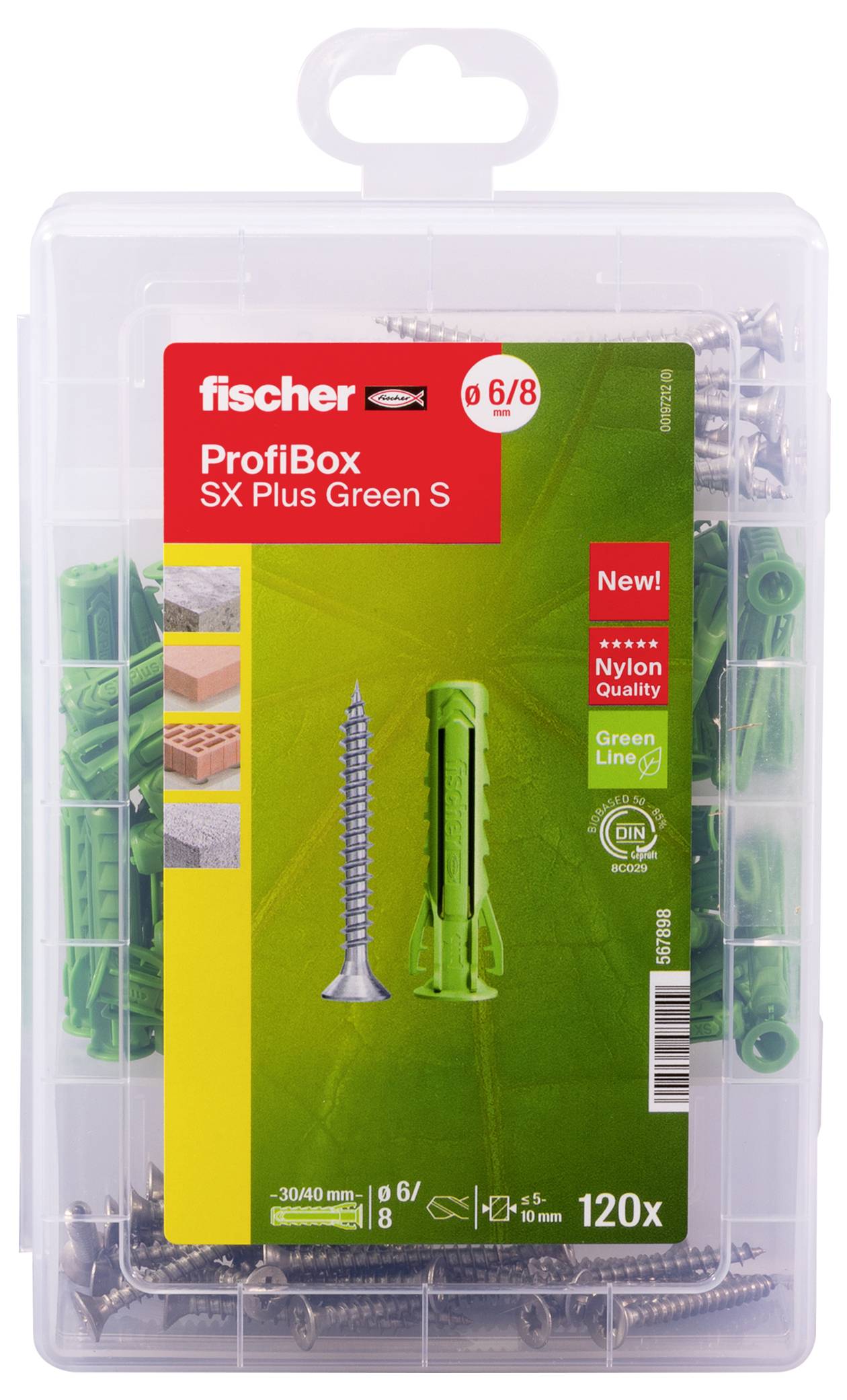 Fischer 567898 ProfiBox SX Plus Green Befestigungsset 120St.