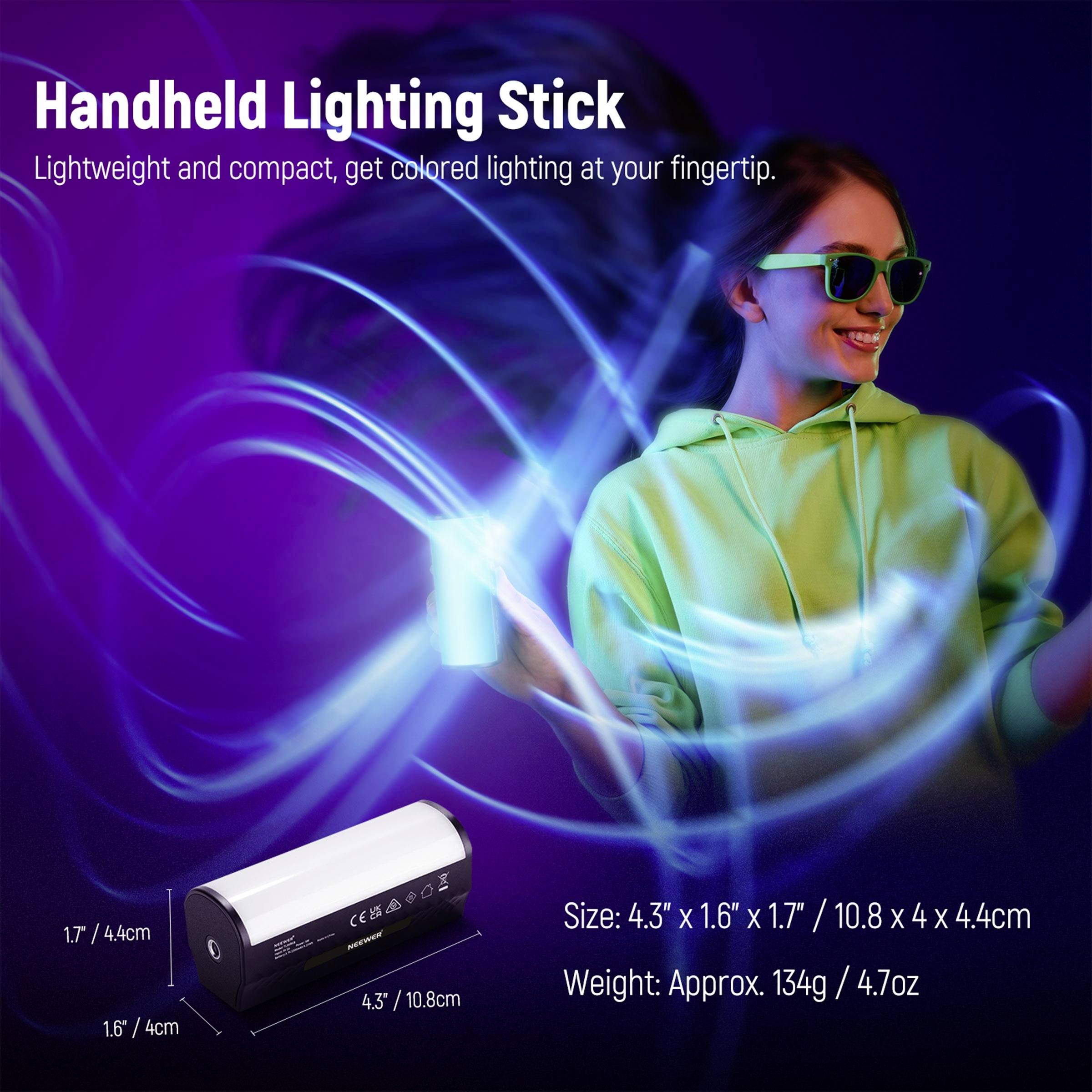 Neewer TL96 Mini-Stablicht, magnetisch LED Videoleuchte