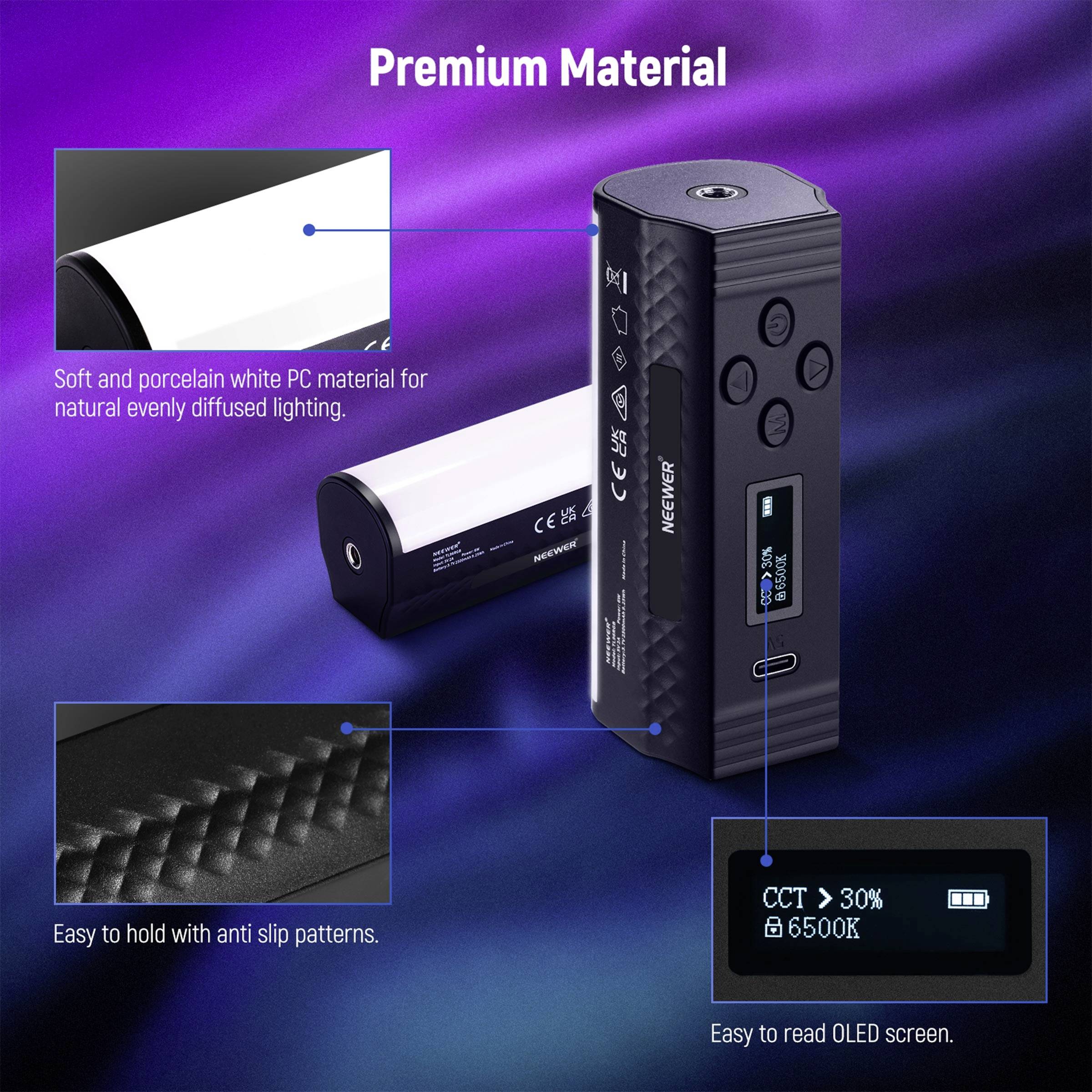 Neewer TL96 Mini-Stablicht, magnetisch LED Videoleuchte