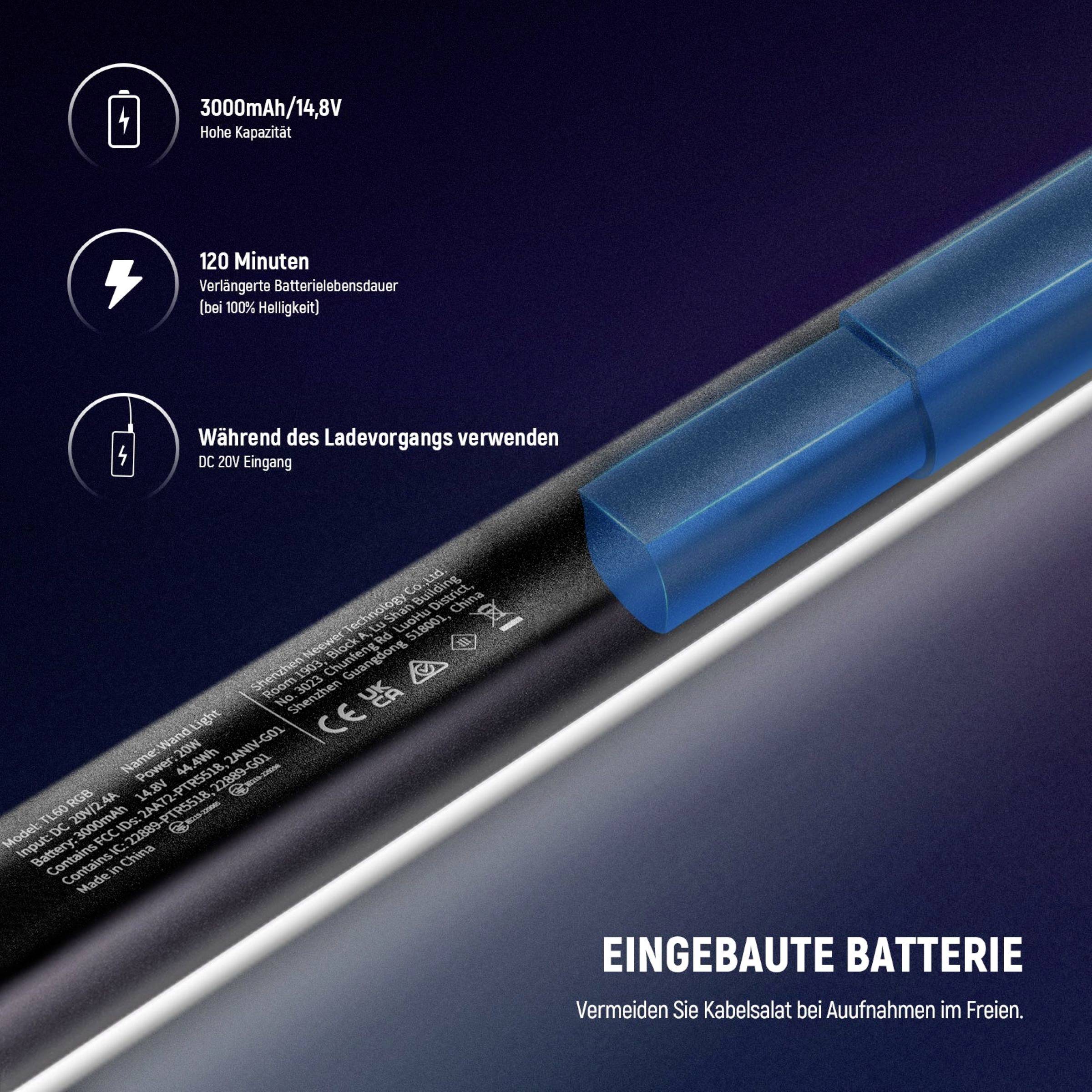 Neewer TL60RGB LED Videoleuchte