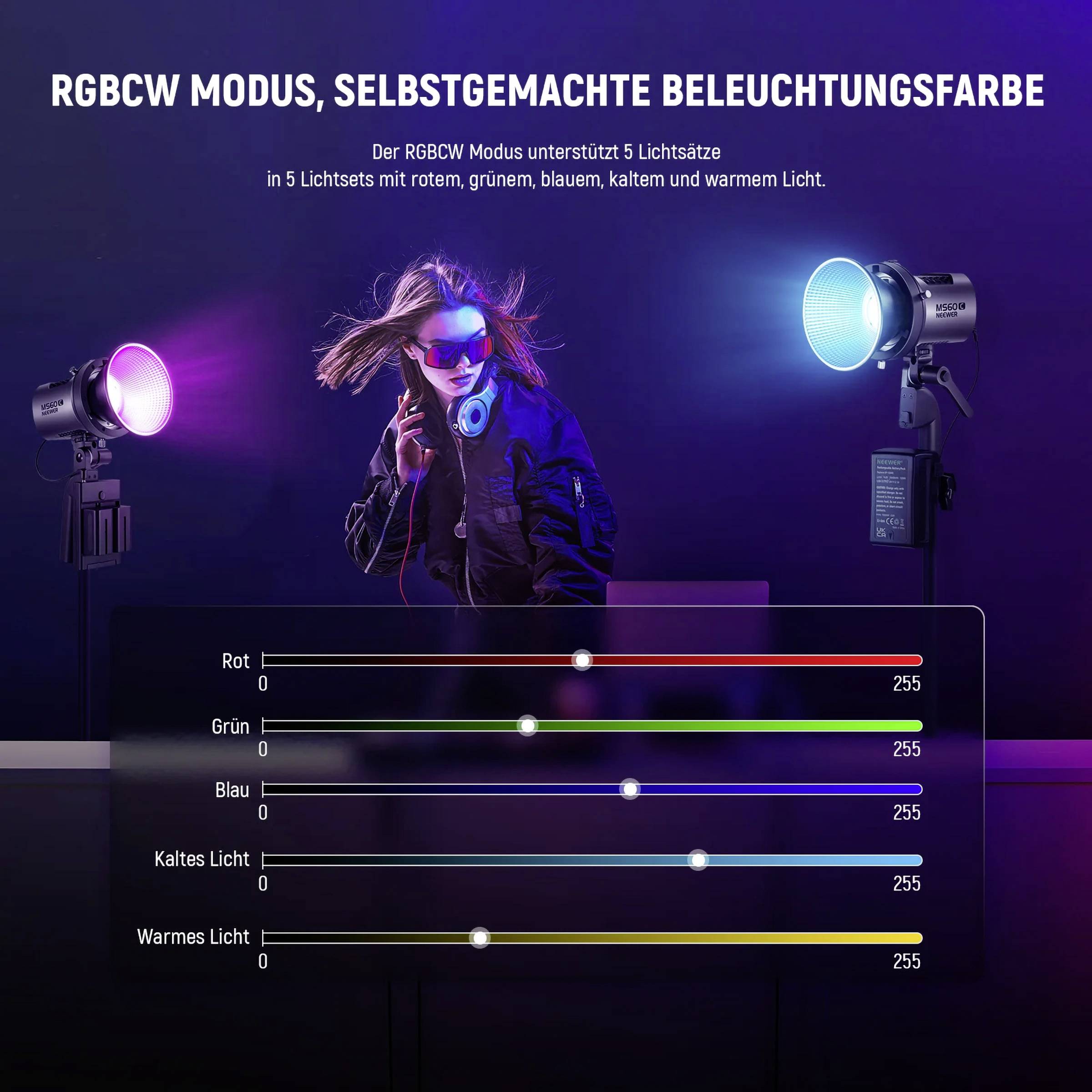 Neewer MS60C LED Videoleuchte