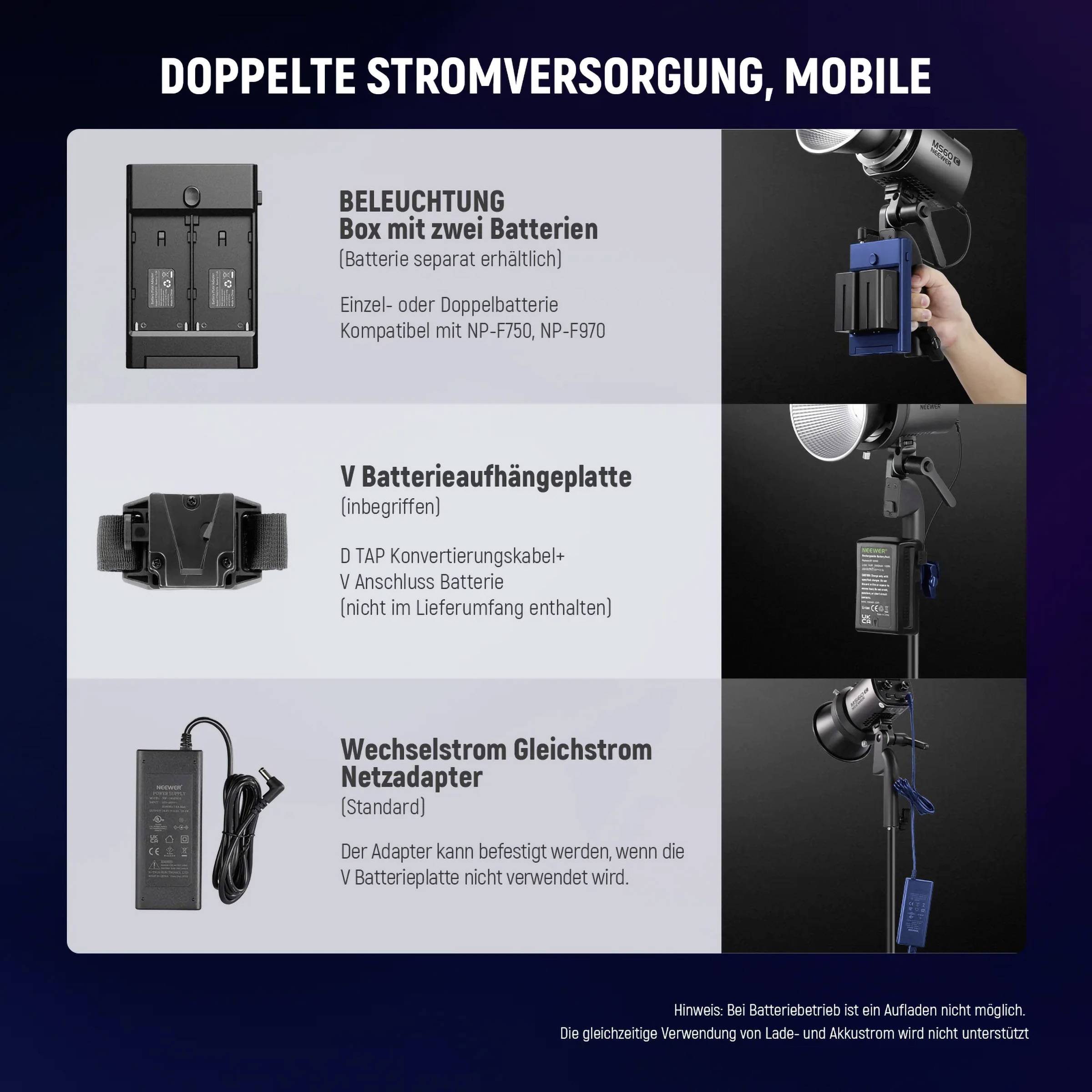 Neewer MS60C LED Videoleuchte