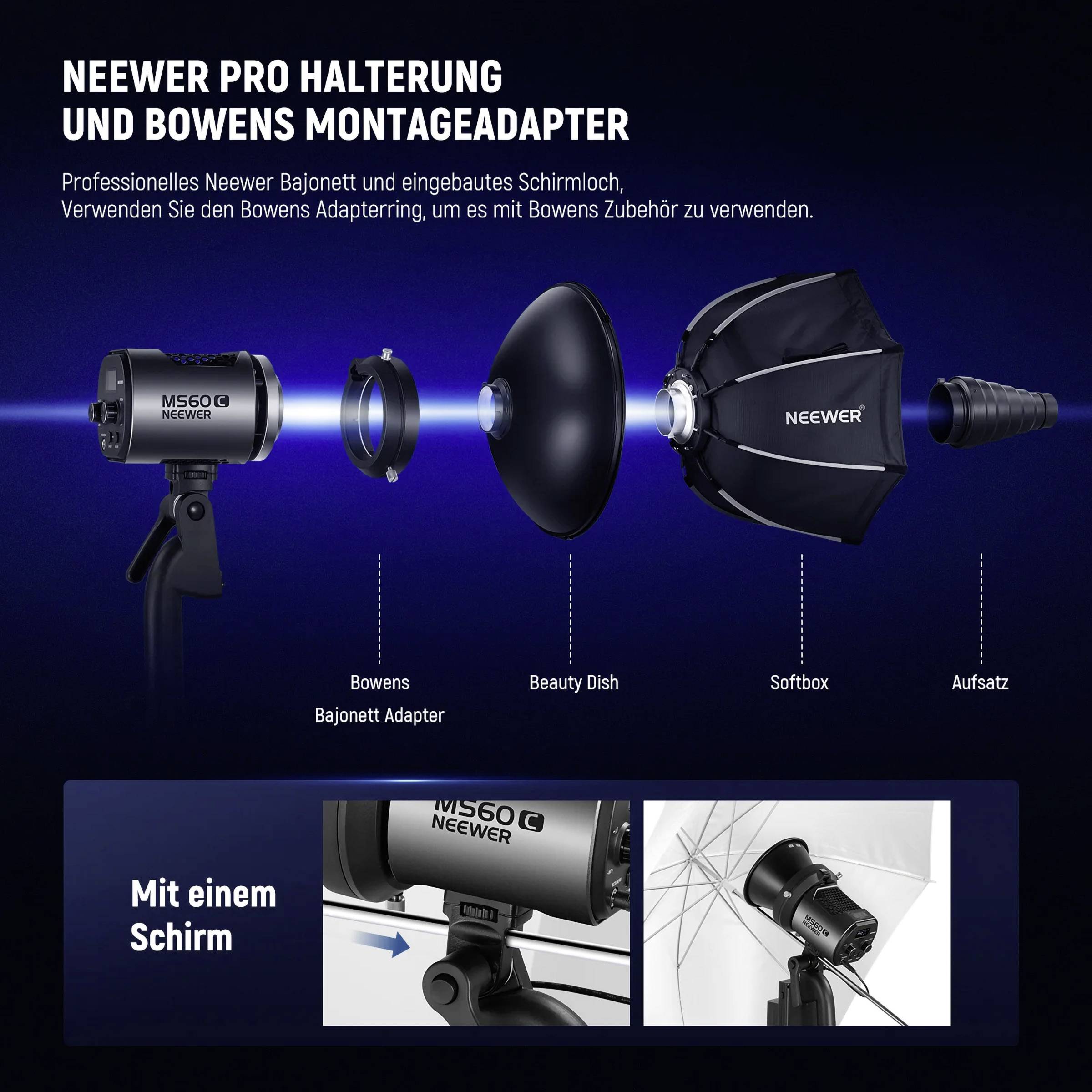 Neewer MS60C LED Videoleuchte