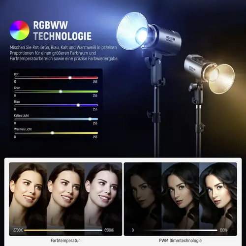 Neewer MS150C LED Videoleuchte Neewer MS150C LED Videoleuchte