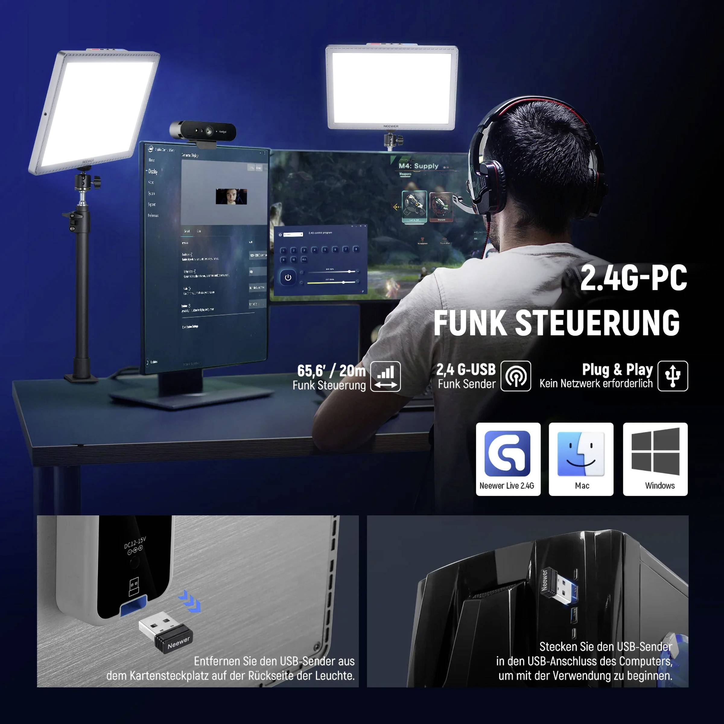 Neewer GL1PRO LED Videoleuchte