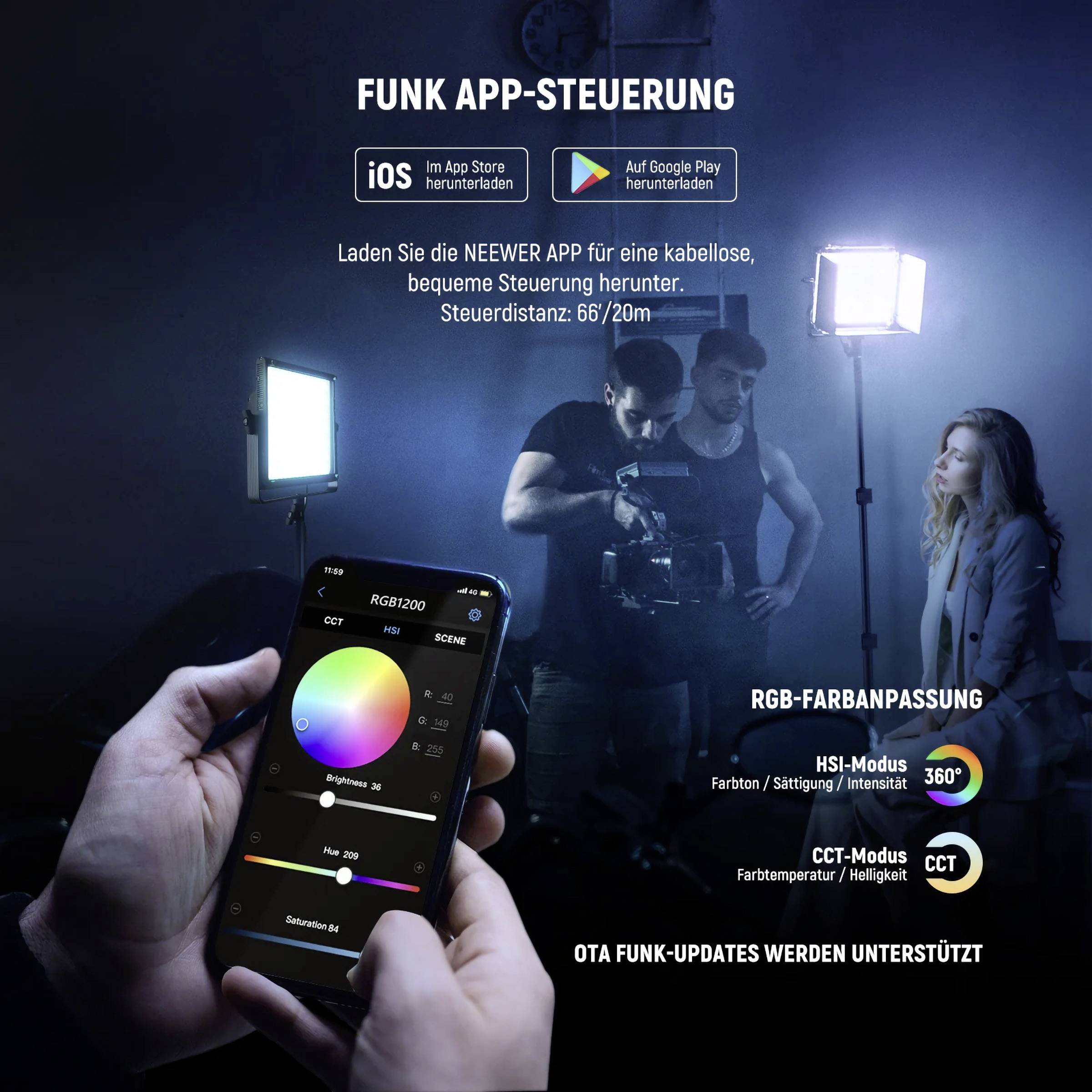 Neewer RGB1200 LED Videoleuchte