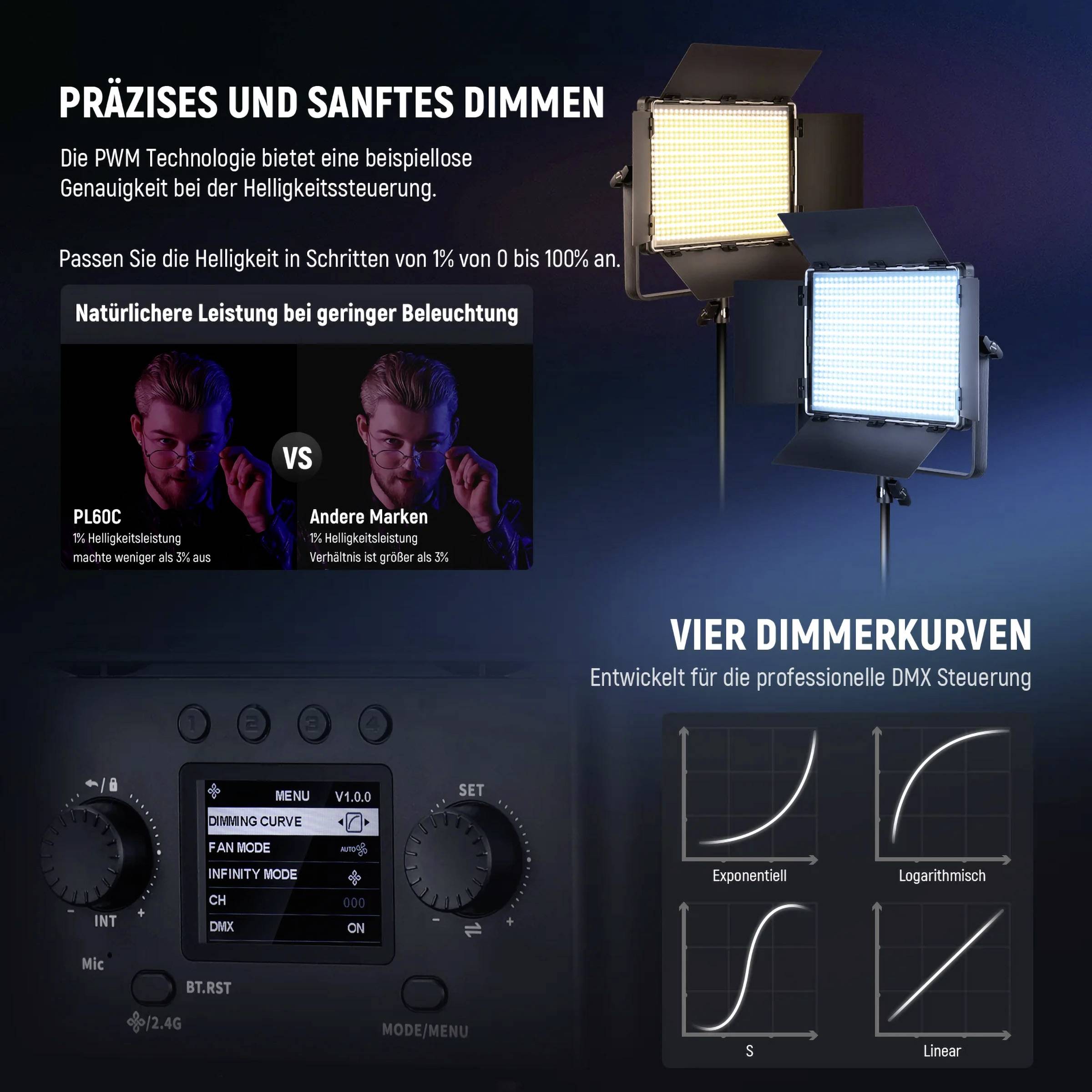 Neewer PL60C LED Videoleuchte