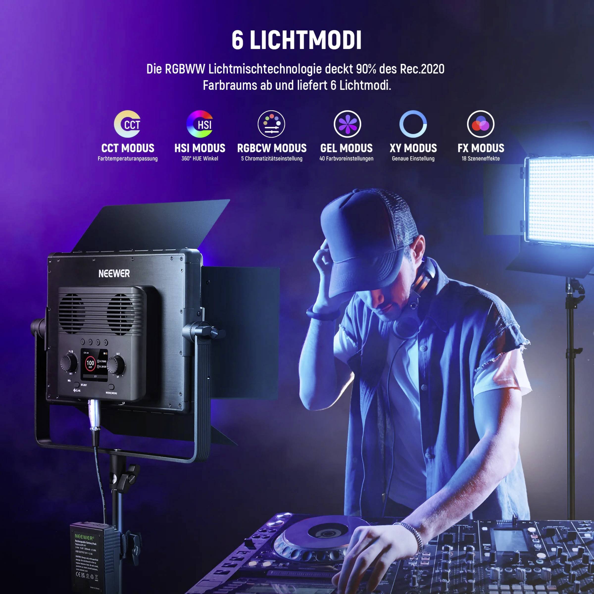 Neewer PL60C LED Videoleuchte