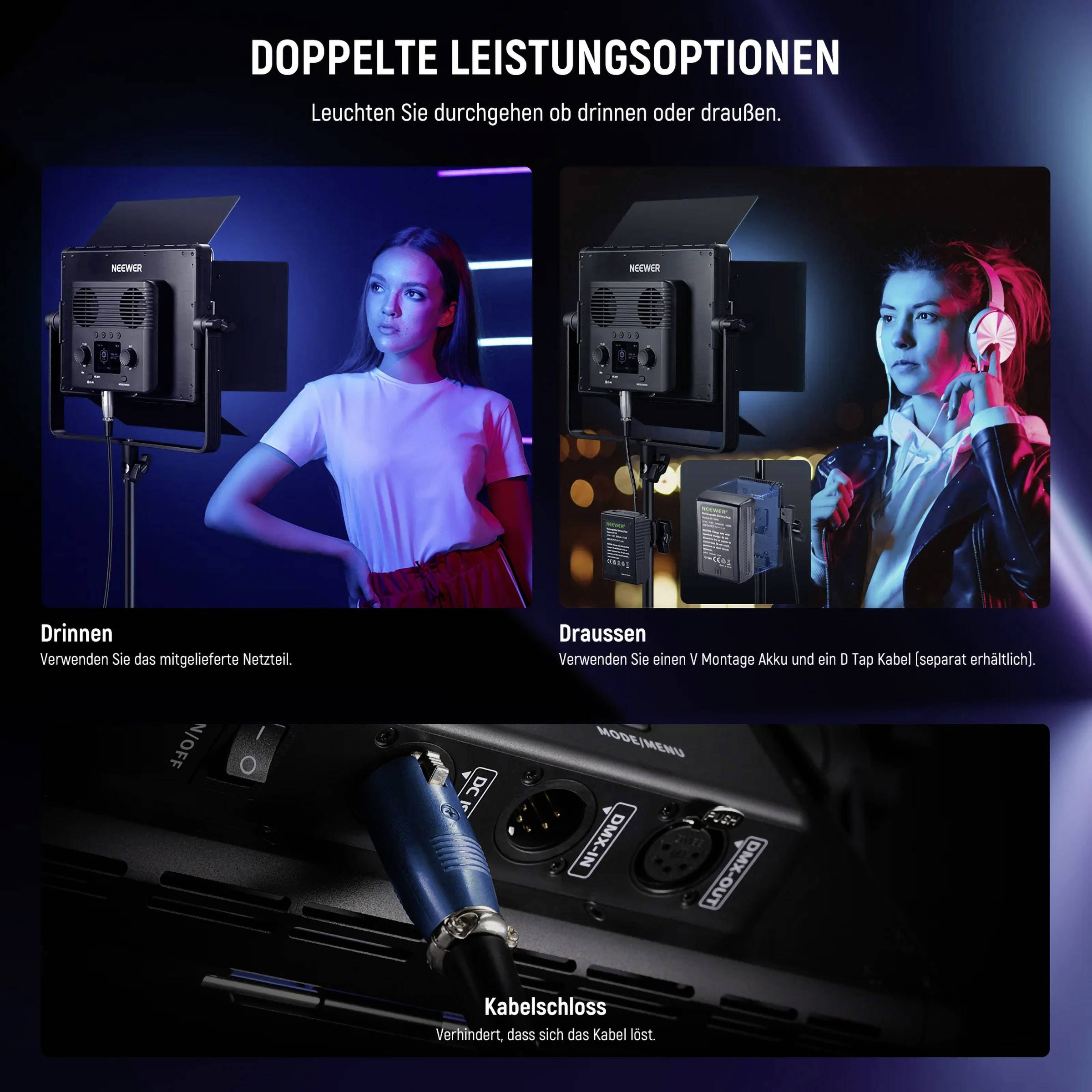 Neewer PL60C LED Videoleuchte