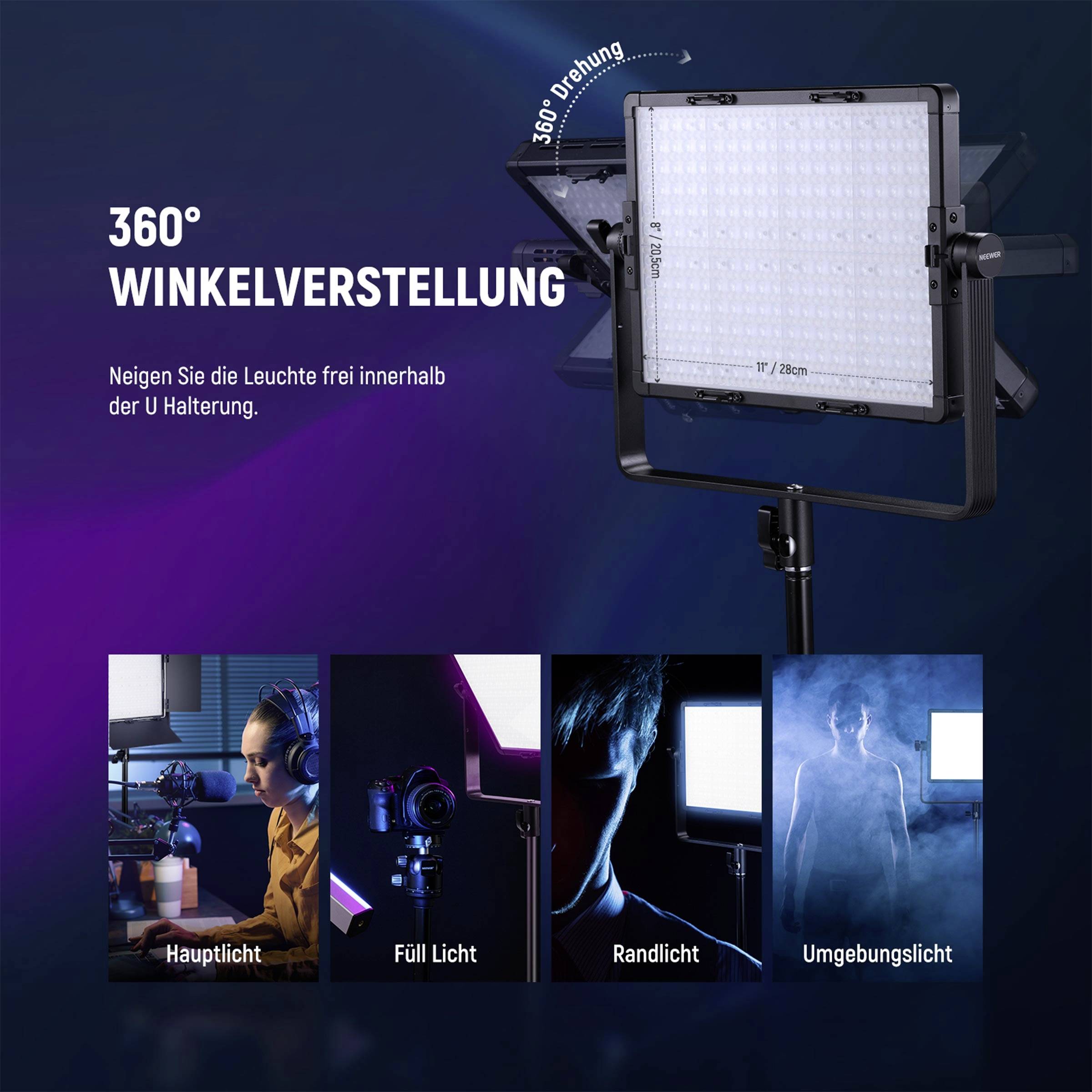 Neewer PL60C LED Videoleuchte