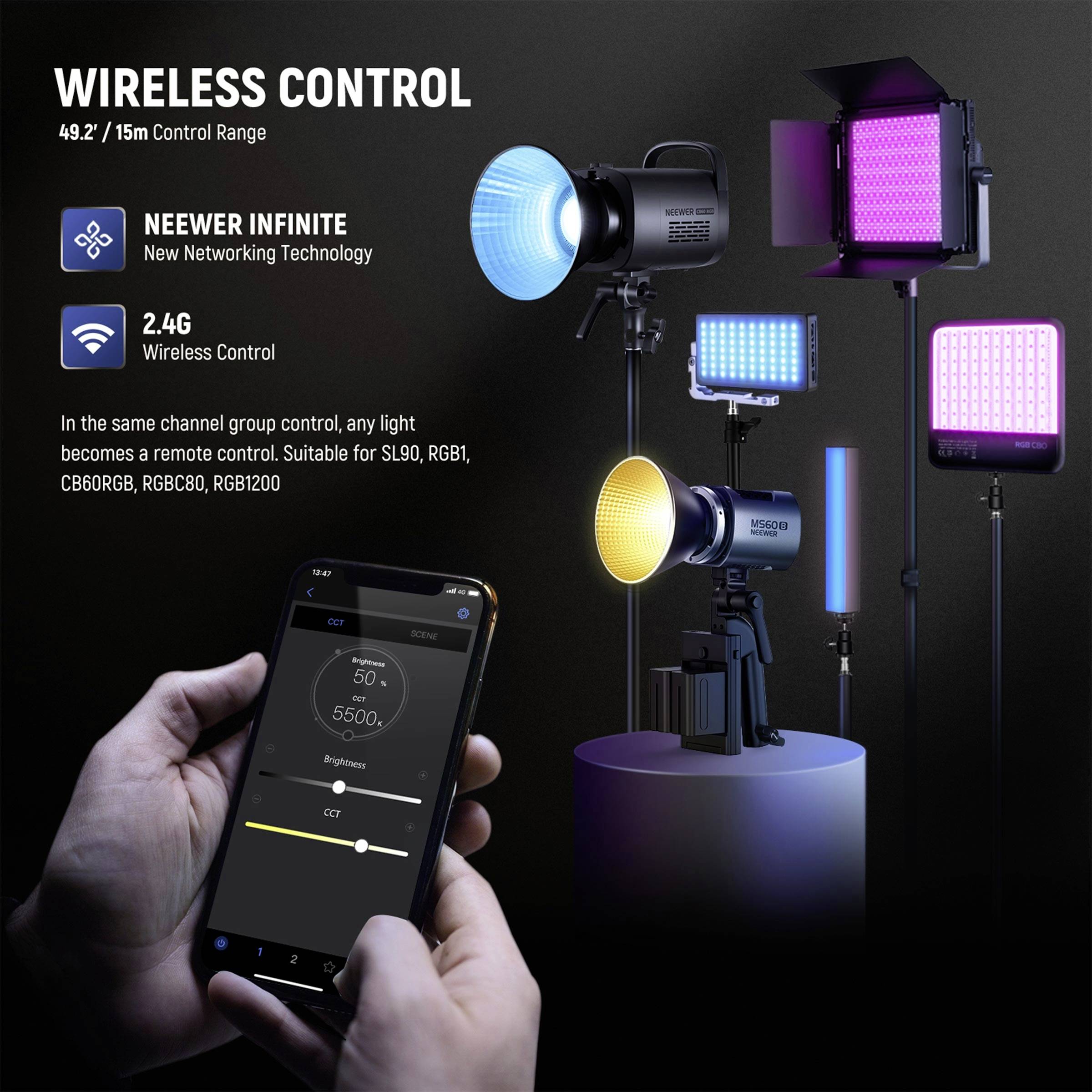 Neewer MS60B LED Videoleuchte