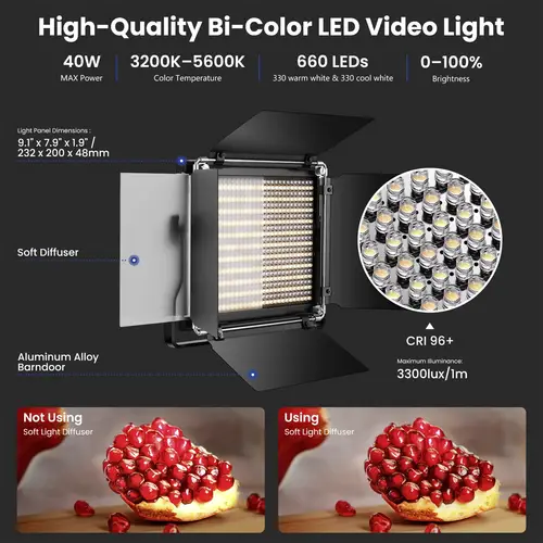 Neewer NL660 LED Videoleuchte Neewer NL660 LED Videoleuchte