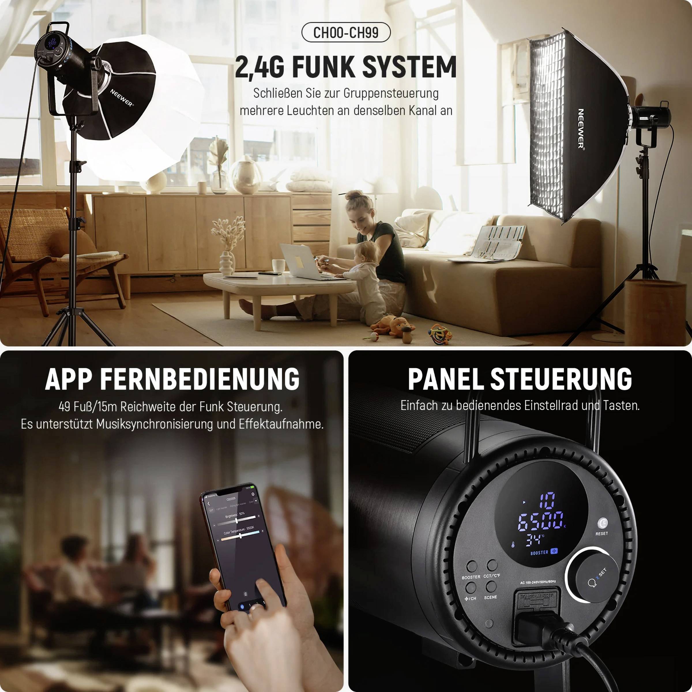 Neewer CB300B LED Videoleuchte