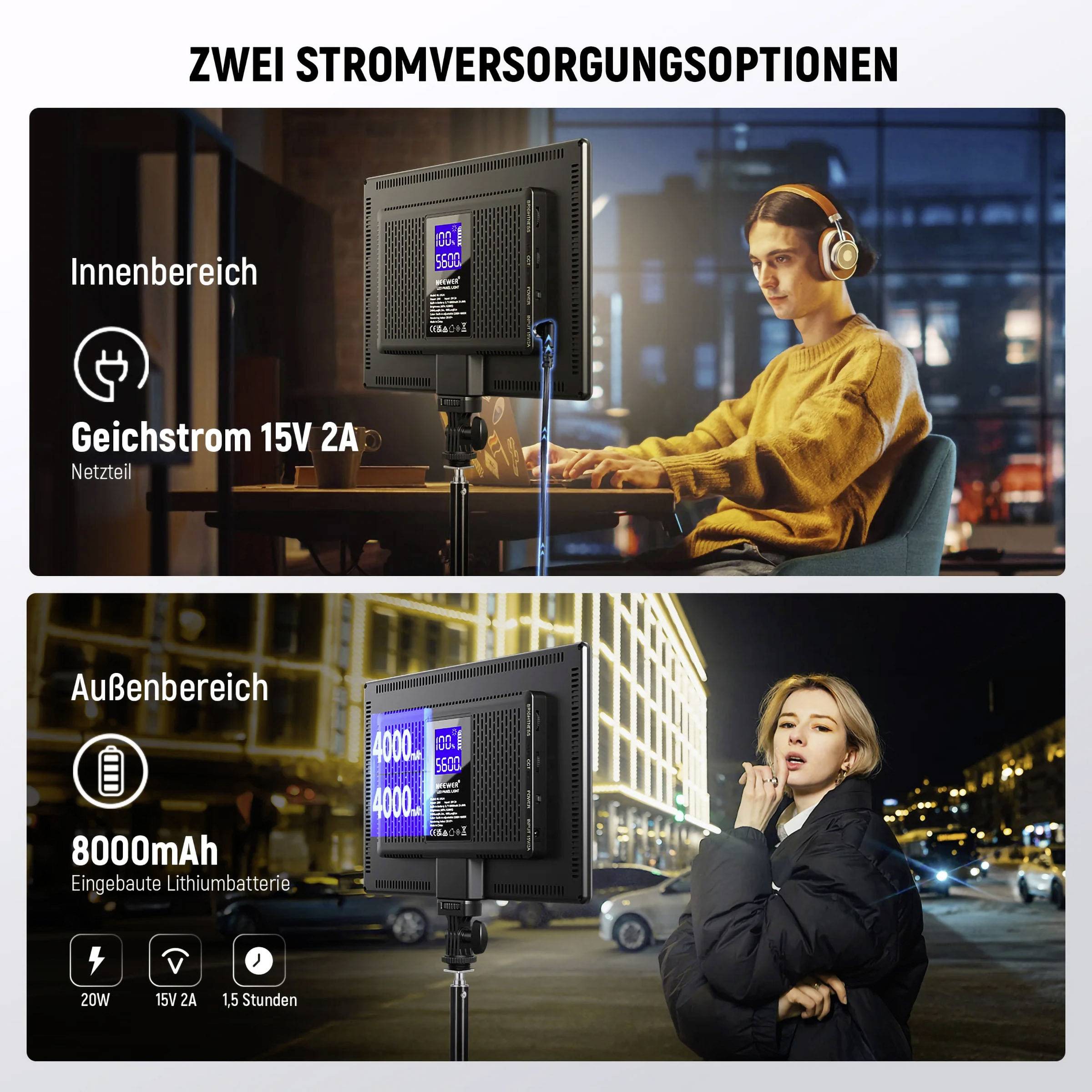 Neewer NL-192AI LED Videoleuchte