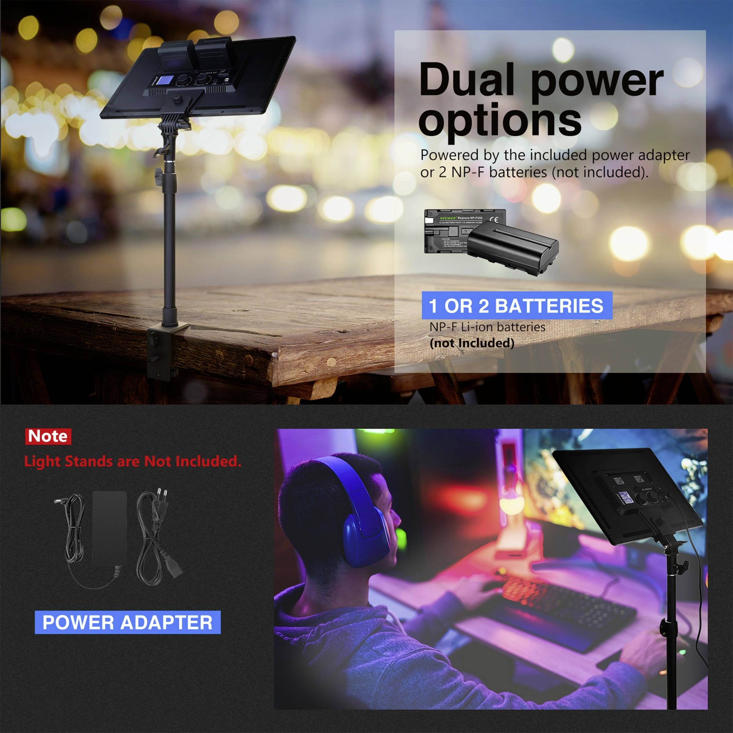 Neewer NL-288ARC LED Videoleuchte