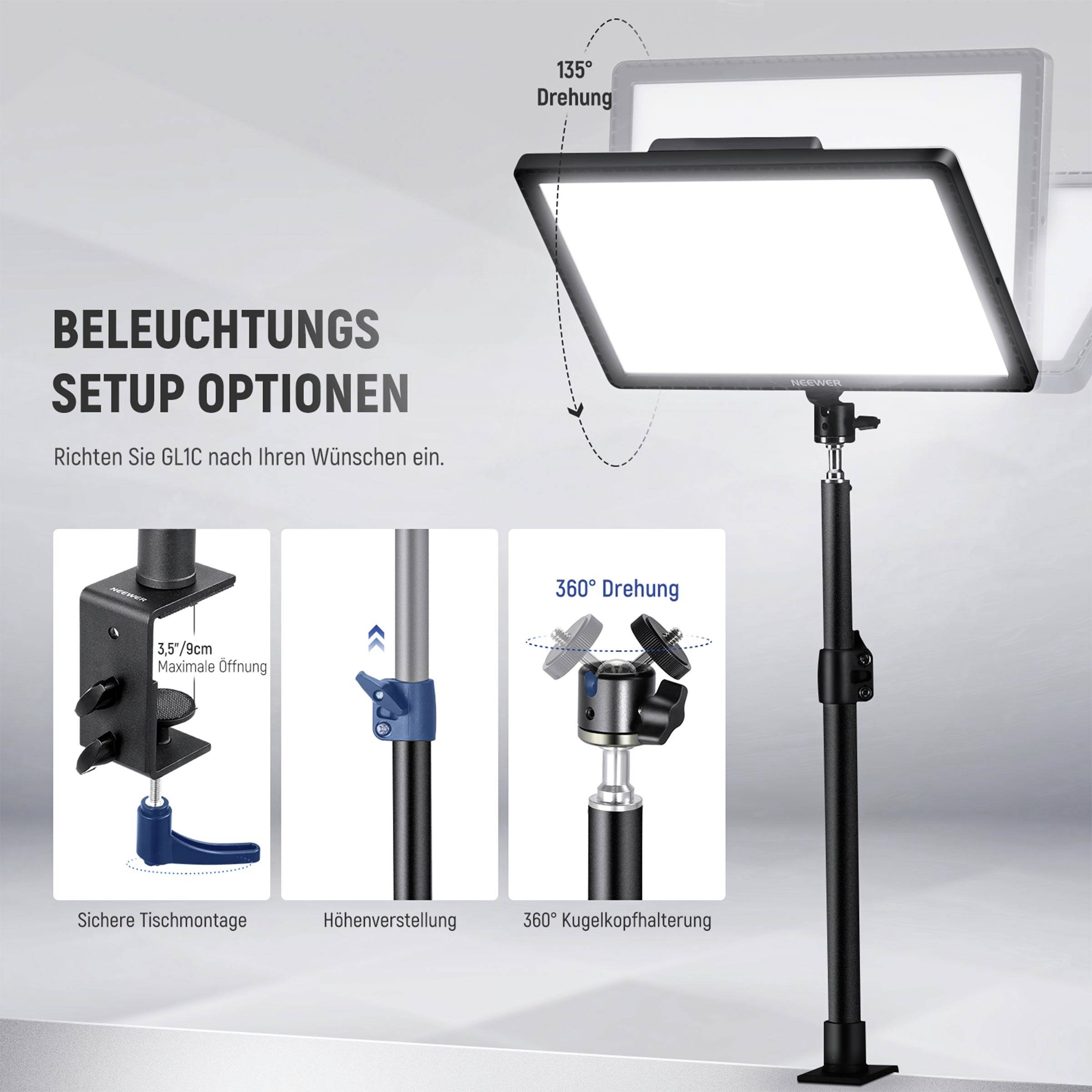 Neewer GL1C LED Videoleuchte