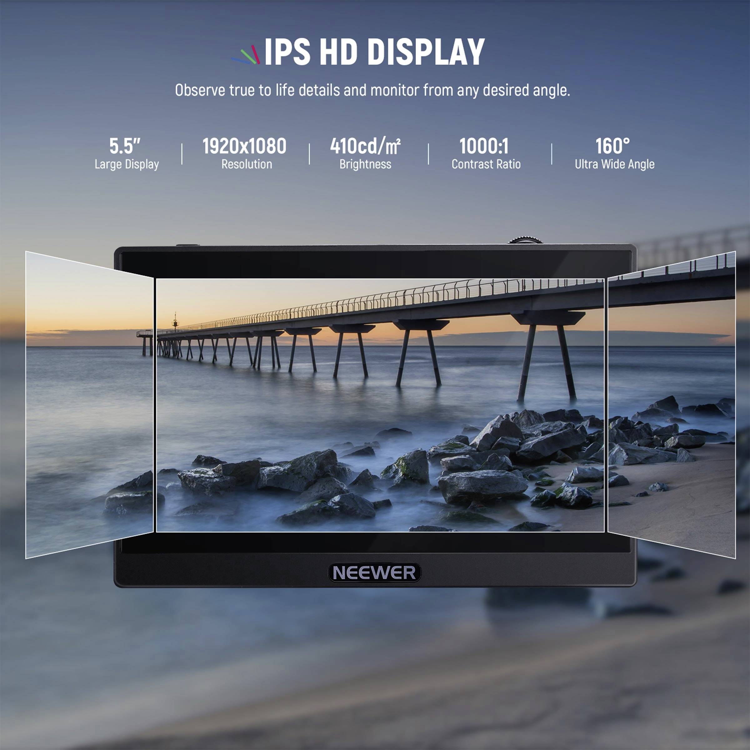 Neewer F500 Touchscreen-Monitor HDMI®