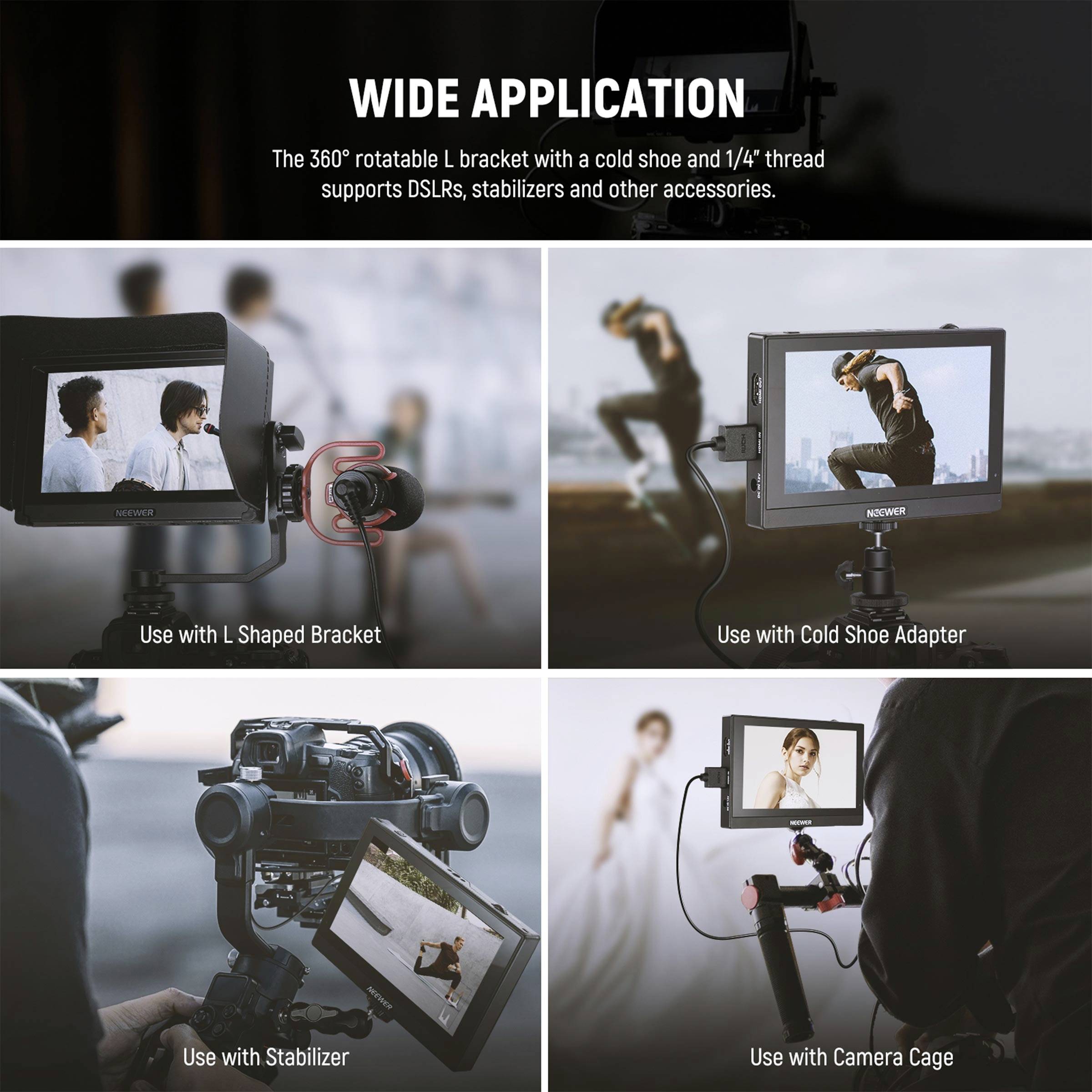 Neewer F500 Touchscreen-Monitor HDMI®