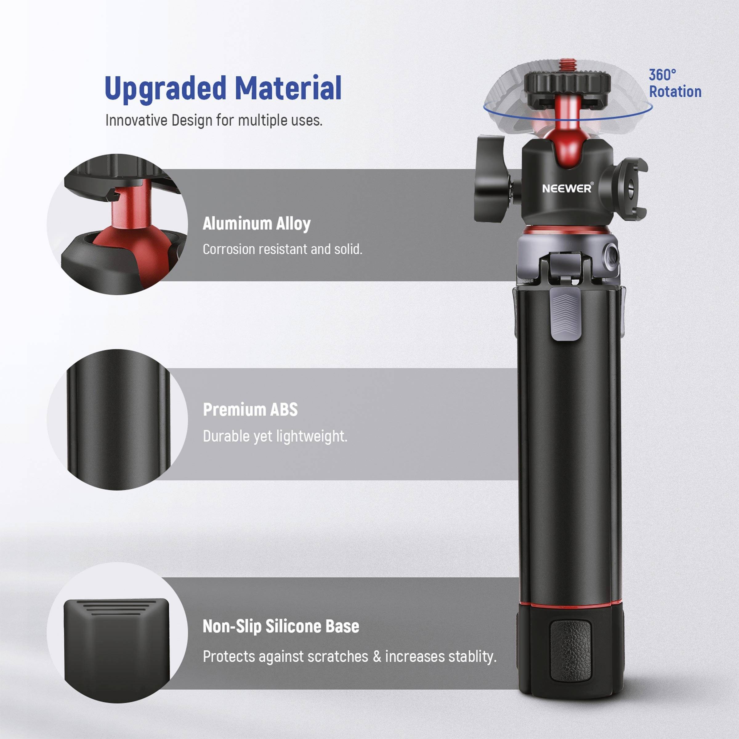 Neewer ST-DT24V Miniatur-Tischstativ mit Kugelkopf Tischstativ
