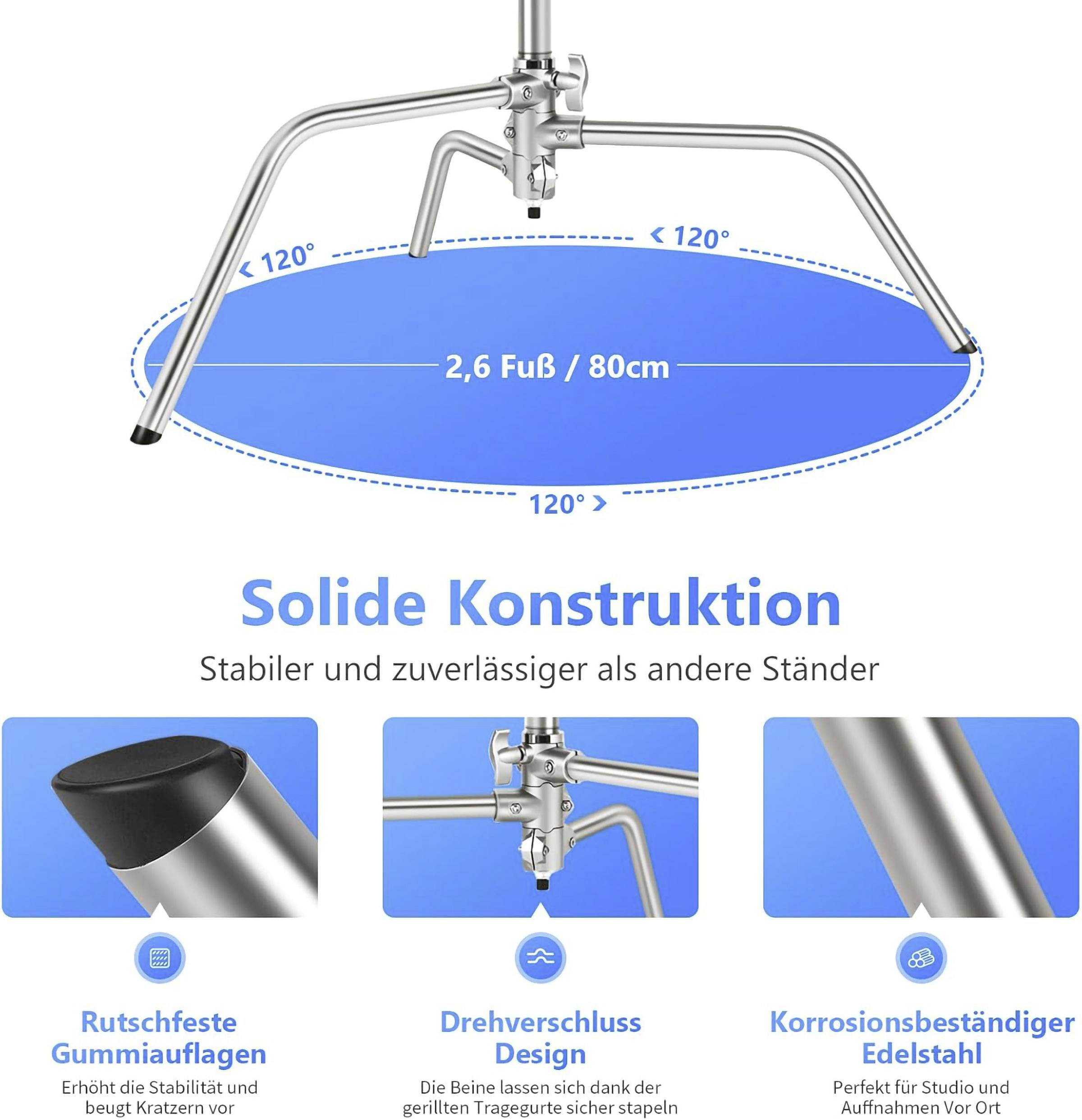 Neewer SC320 Premium C-Stand Galgenstativ Spezialstativ