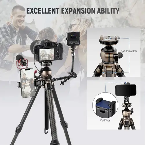 Neewer TP30 Kompaktes Carbon-Reisestativ Tripod Neewer TP30 Kompaktes Carbon-Reisestativ Tripod