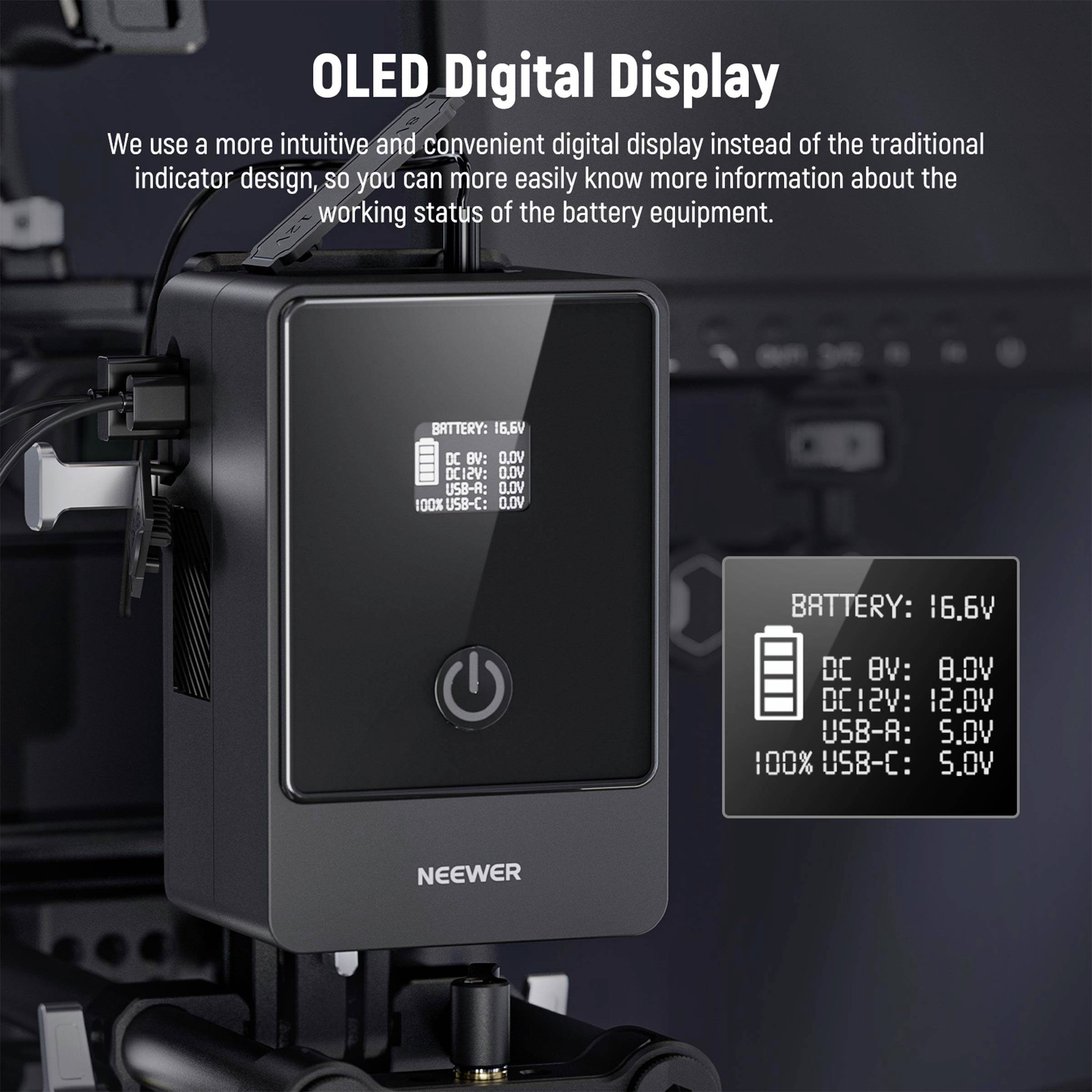 Neewer PS099E V-Mount Lithium Akku Kamera-Akku 14.54V 6800 mAh