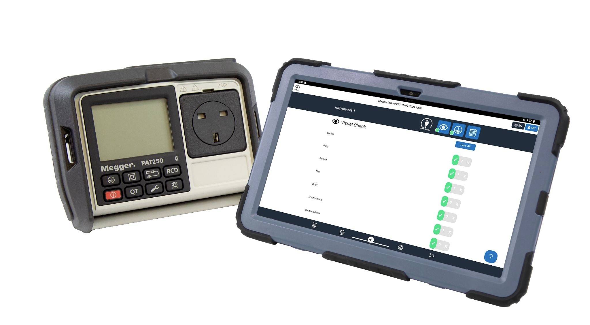 Megger PAT250SRX-EU PAT Gerätetester-Set VDE-Norm 0701-0702