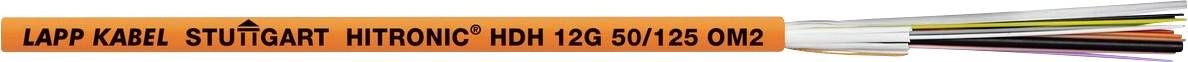 Orange Kabel mit Beschriftung 'LAPP KABEL STUTTGART UNITRONIC' mit freigelegten mehrfarbigen Kabeln am rechten Ende.