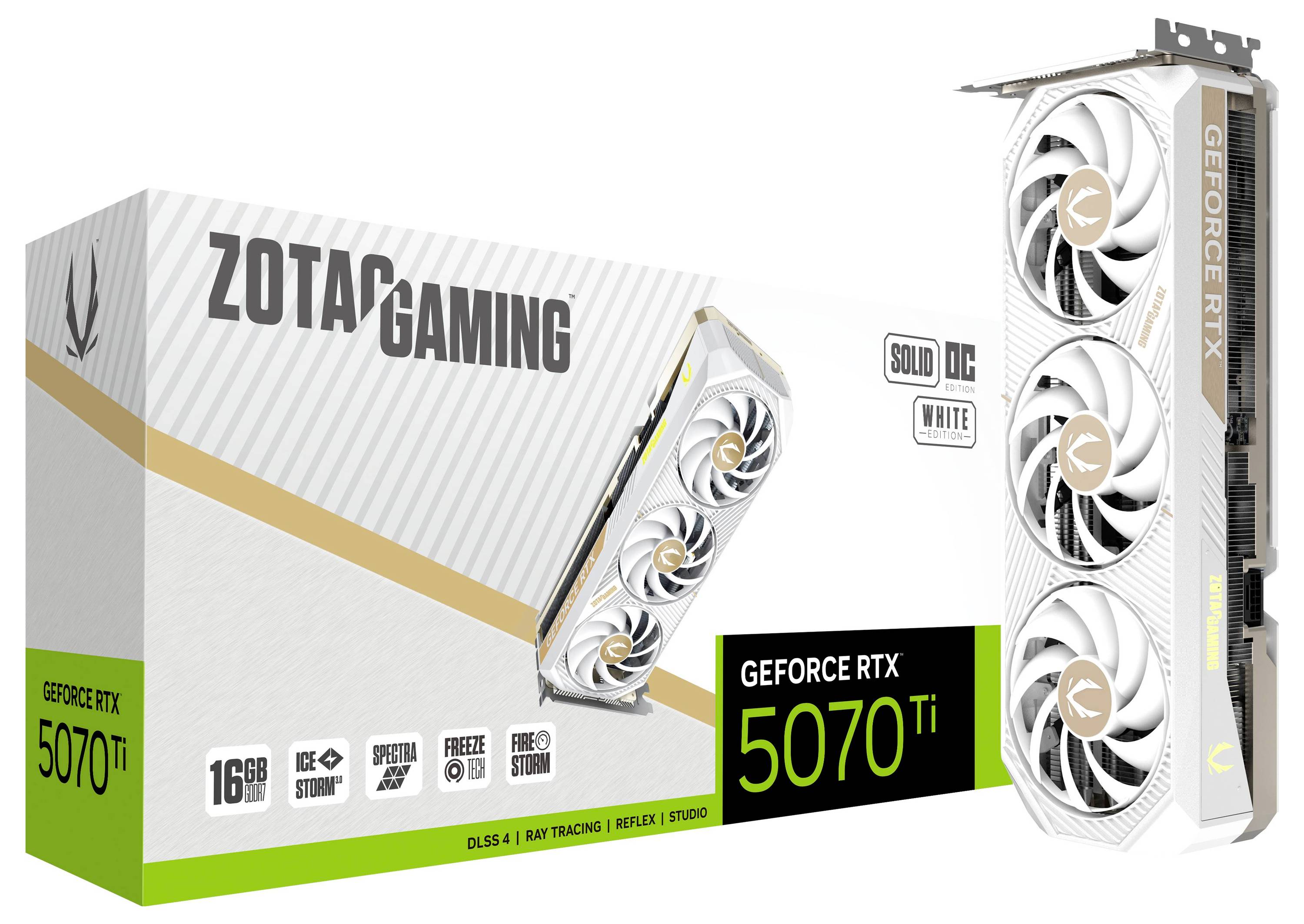 Zotac Grafikkarte Nvidia GeForce RTX 5070 Ti 16GB GDDR7-VRAM PCIe x16 HDMI®, DisplayPort Vulkan