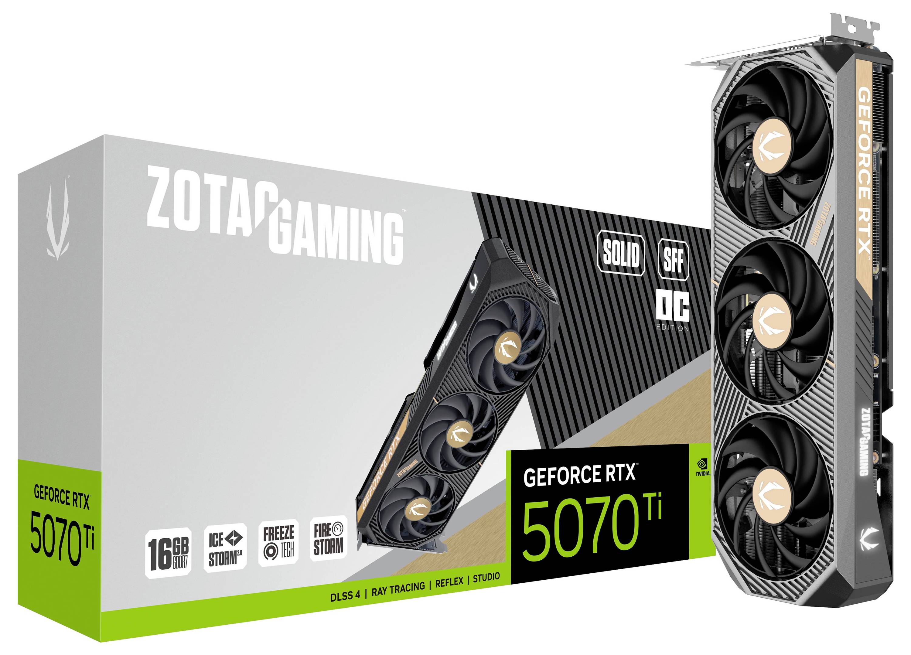 Zotac Grafikkarte Nvidia GeForce RTX 5070 Ti GeForce RTX 5070 Ti 16GB