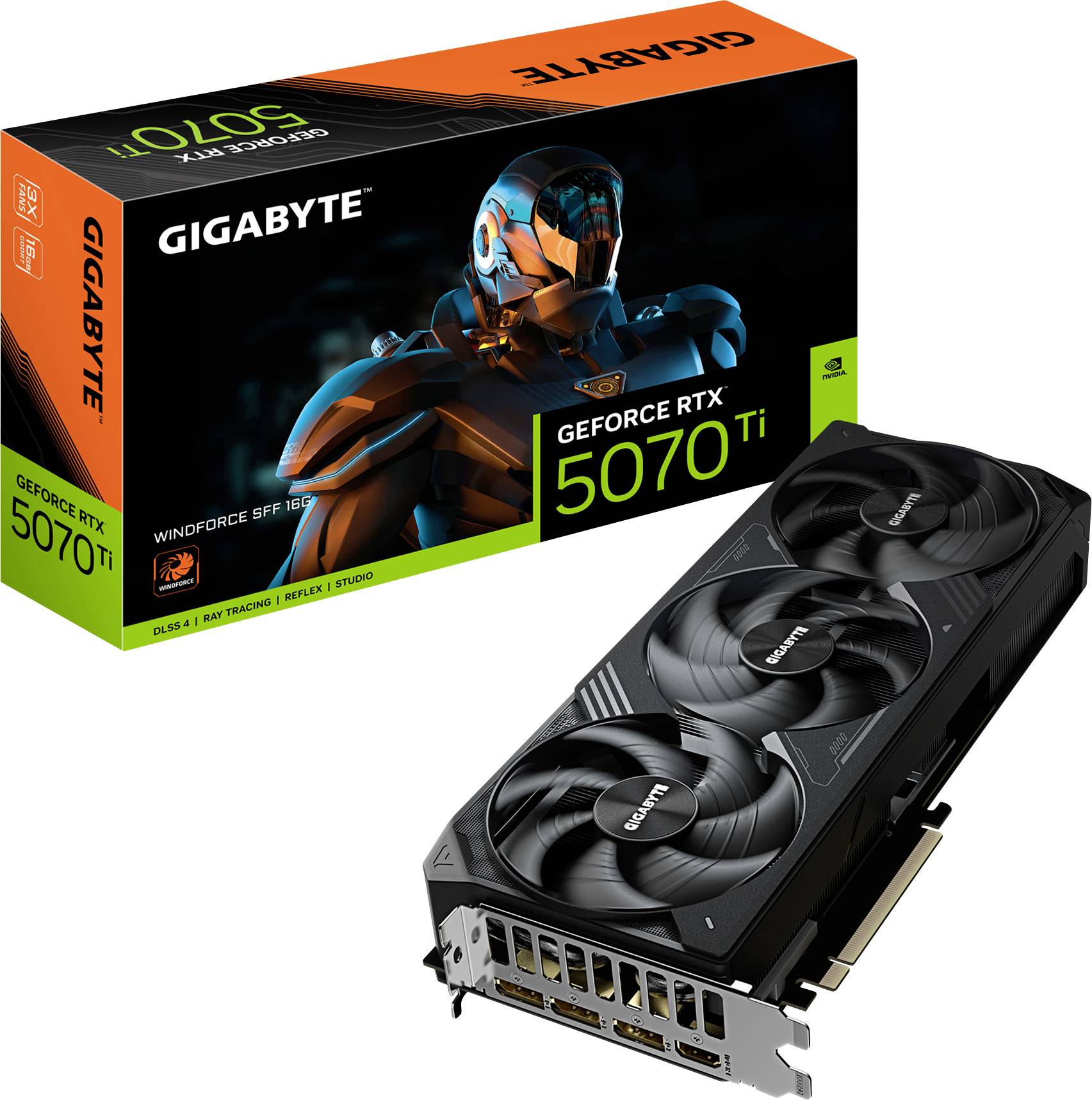 Gigabyte Grafikkarte Nvidia GeForce RTX 5070 Ti GeForce RTX 5070 Ti 16GB
