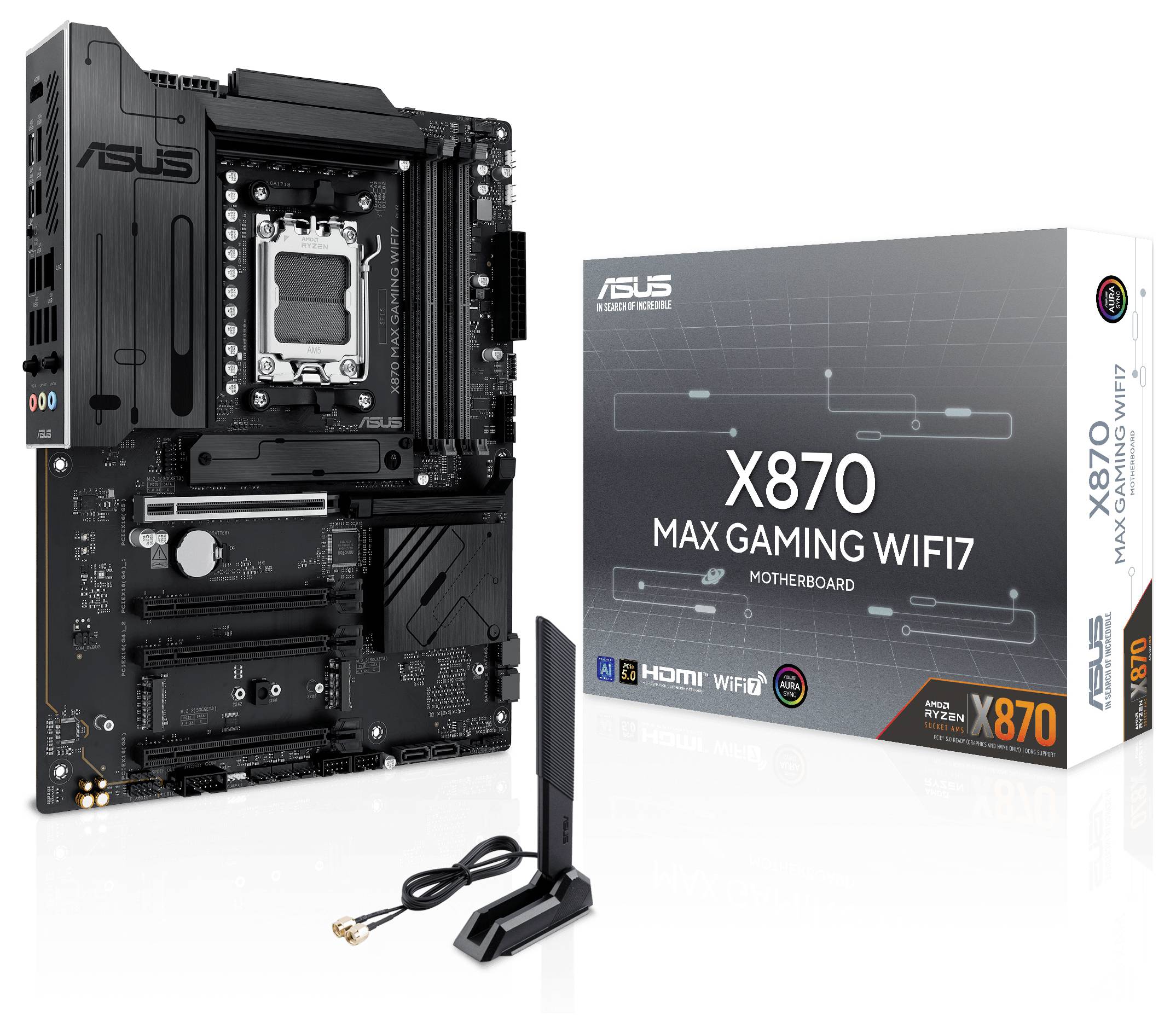 Asus 90MB1LY0-M0EAY0 Mainboard Sockel (PC) AMD® AM5 Formfaktor (Details) ATX