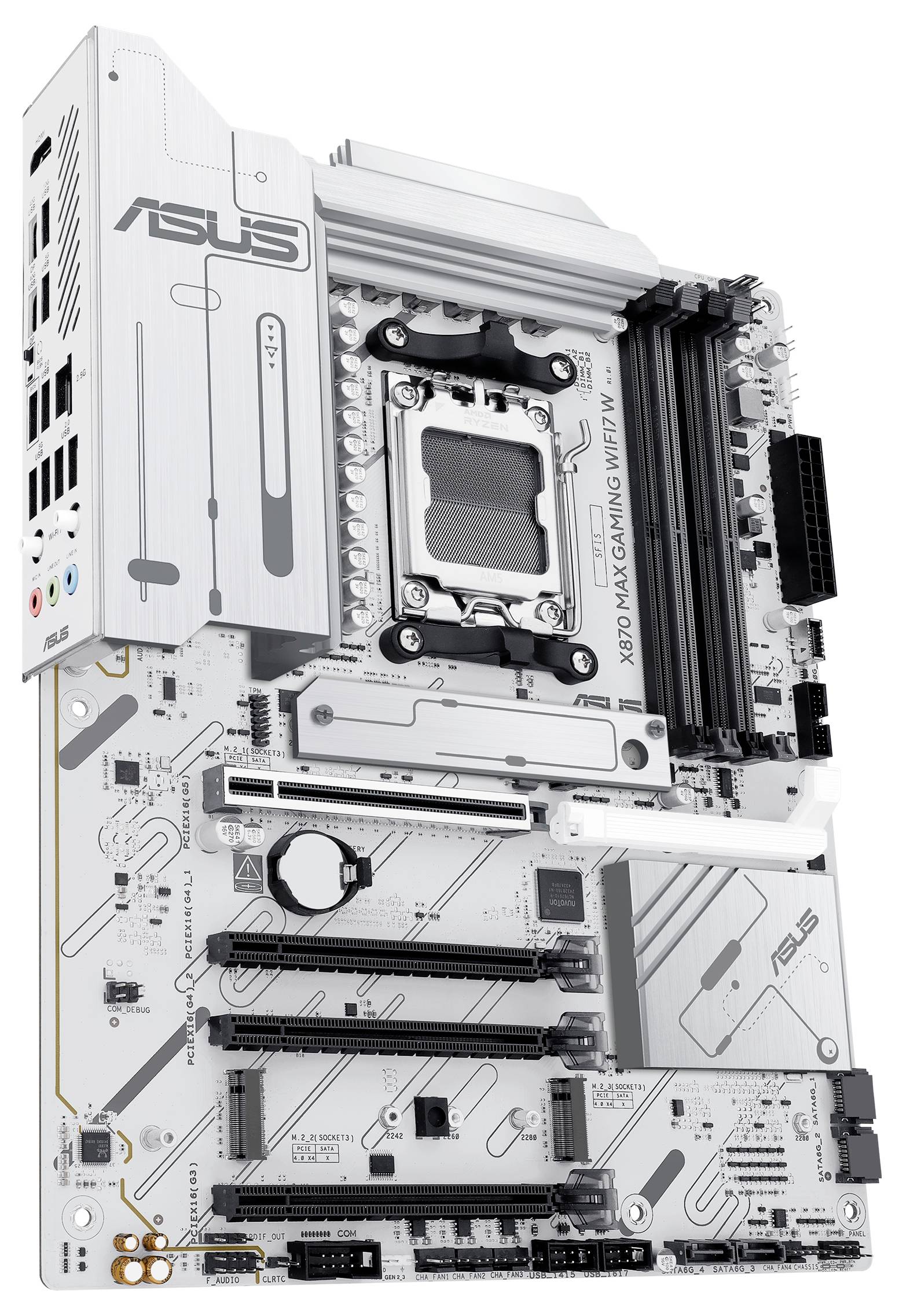 Asus X870 MAX Mainboard Sockel (PC) AMD® AM5 Formfaktor (Details) ATX Mainboard-Chipsatz AMD® X870