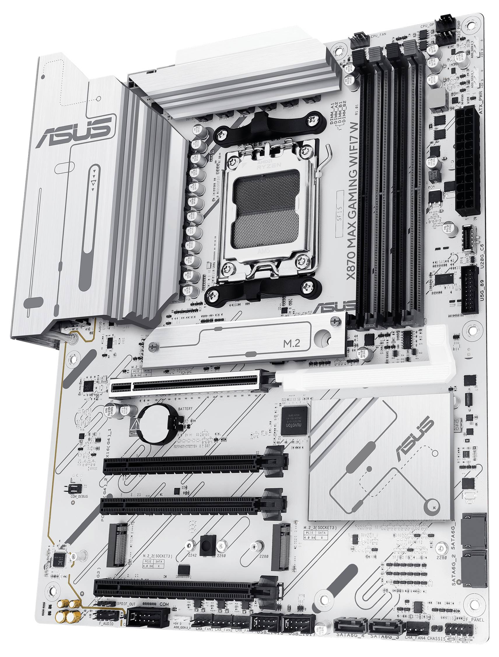 Asus X870 MAX Mainboard Sockel (PC) AMD® AM5 Formfaktor (Details) ATX Mainboard-Chipsatz AMD® X870