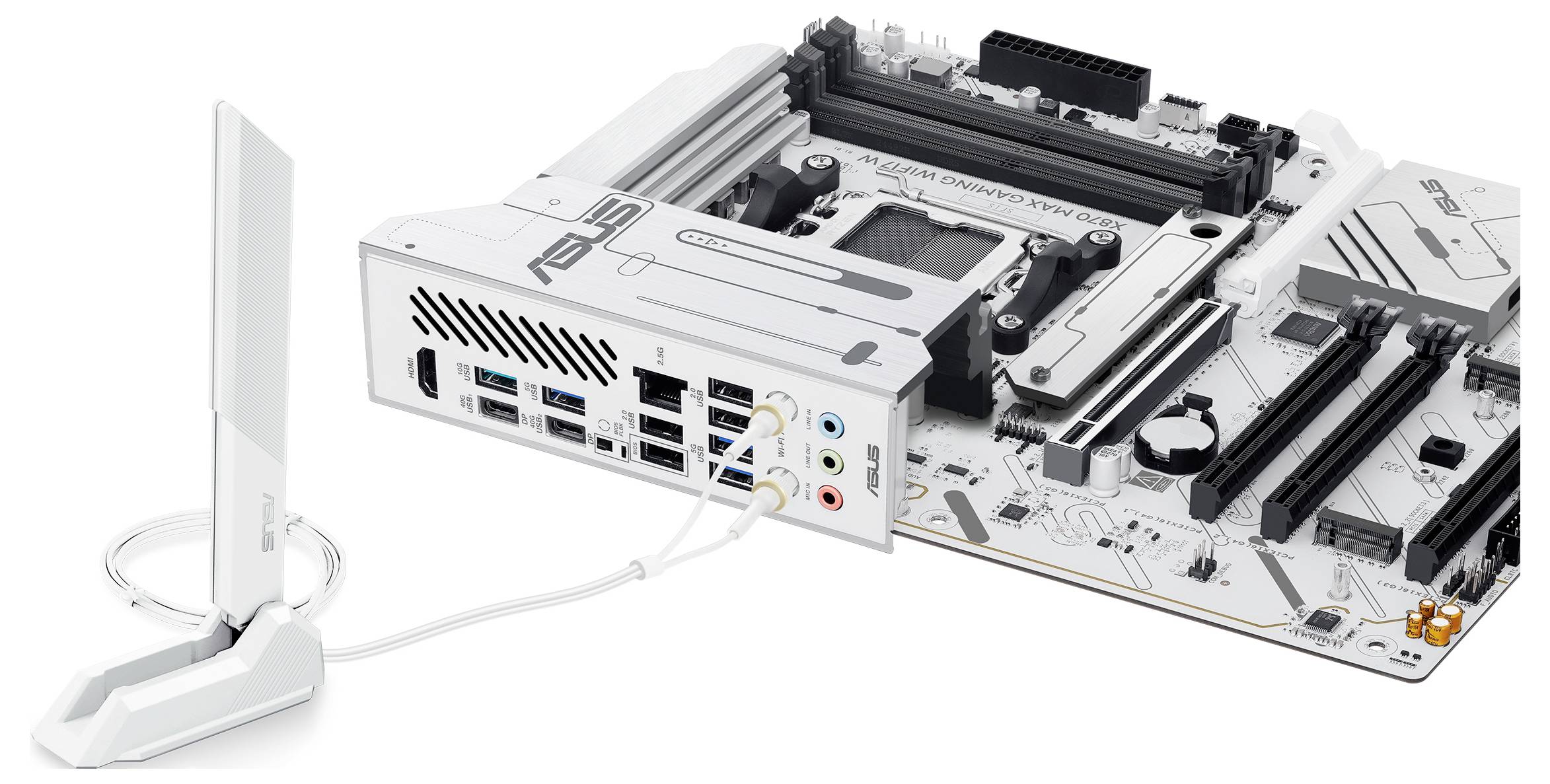 Asus X870 MAX Mainboard Sockel (PC) AMD® AM5 Formfaktor (Details) ATX Mainboard-Chipsatz AMD® X870