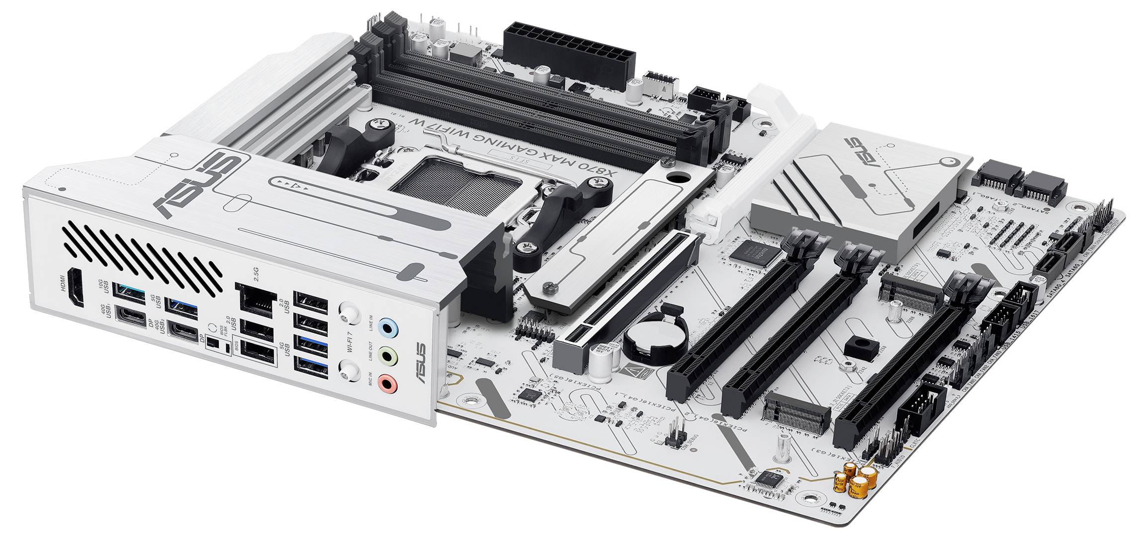 Asus X870 MAX Mainboard Sockel (PC) AMD® AM5 Formfaktor (Details) ATX Mainboard-Chipsatz AMD® X870