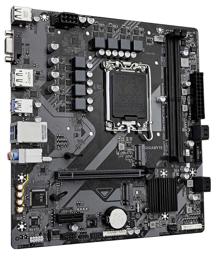 Gigabyte B760M E Mainboard Sockel (PC) Intel® LGA 1700 Formfaktor (Details) Micro-ATX