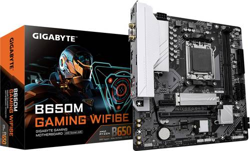 Gigabyte B650M GAMING WIFI6E Mainboard Sockel (PC) AMD® AM5 Formfaktor (Details) Micro-ATX