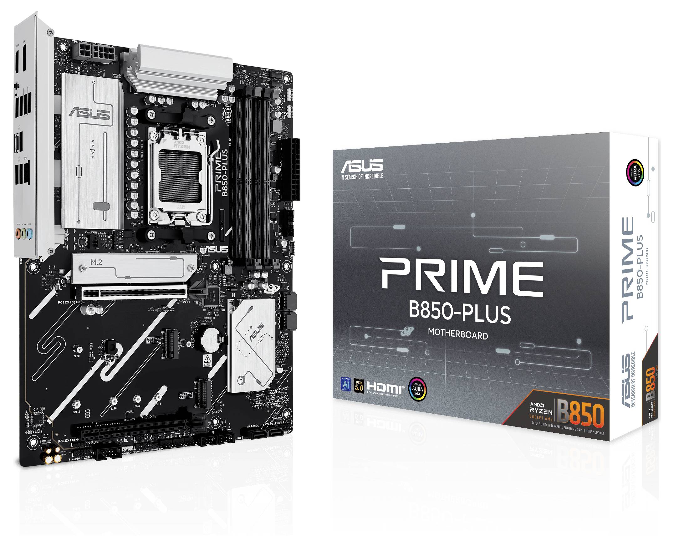 ASUS PRIME B850-PLUS-CSM - Motherboard - ATX - Socket AM5 - AMD B850 Chipsatz - USB-C 3.2 Gen2, USB 3.2 Gen 2, USB 3.2 Gen 1, USB-C 3.2 Gen 1 - 2.5
