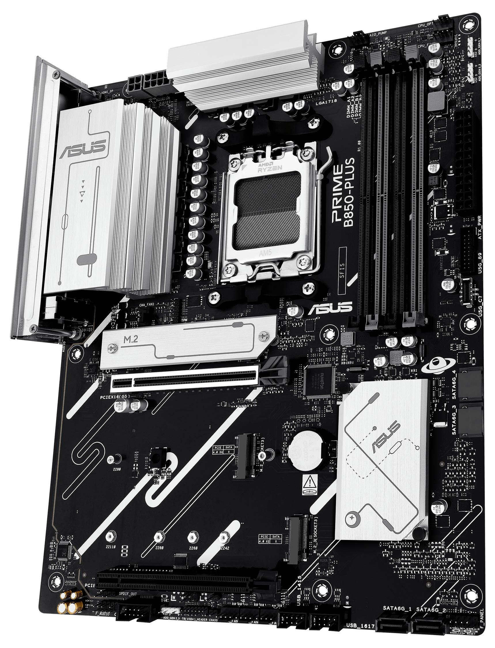 ASUS PRIME B850-PLUS-CSM - Motherboard - ATX - Socket AM5 - AMD B850 Chipsatz - USB-C 3.2 Gen2, USB 3.2 Gen 2, USB 3.2 Gen 1, USB-C 3.2 Gen 1 - 2.5