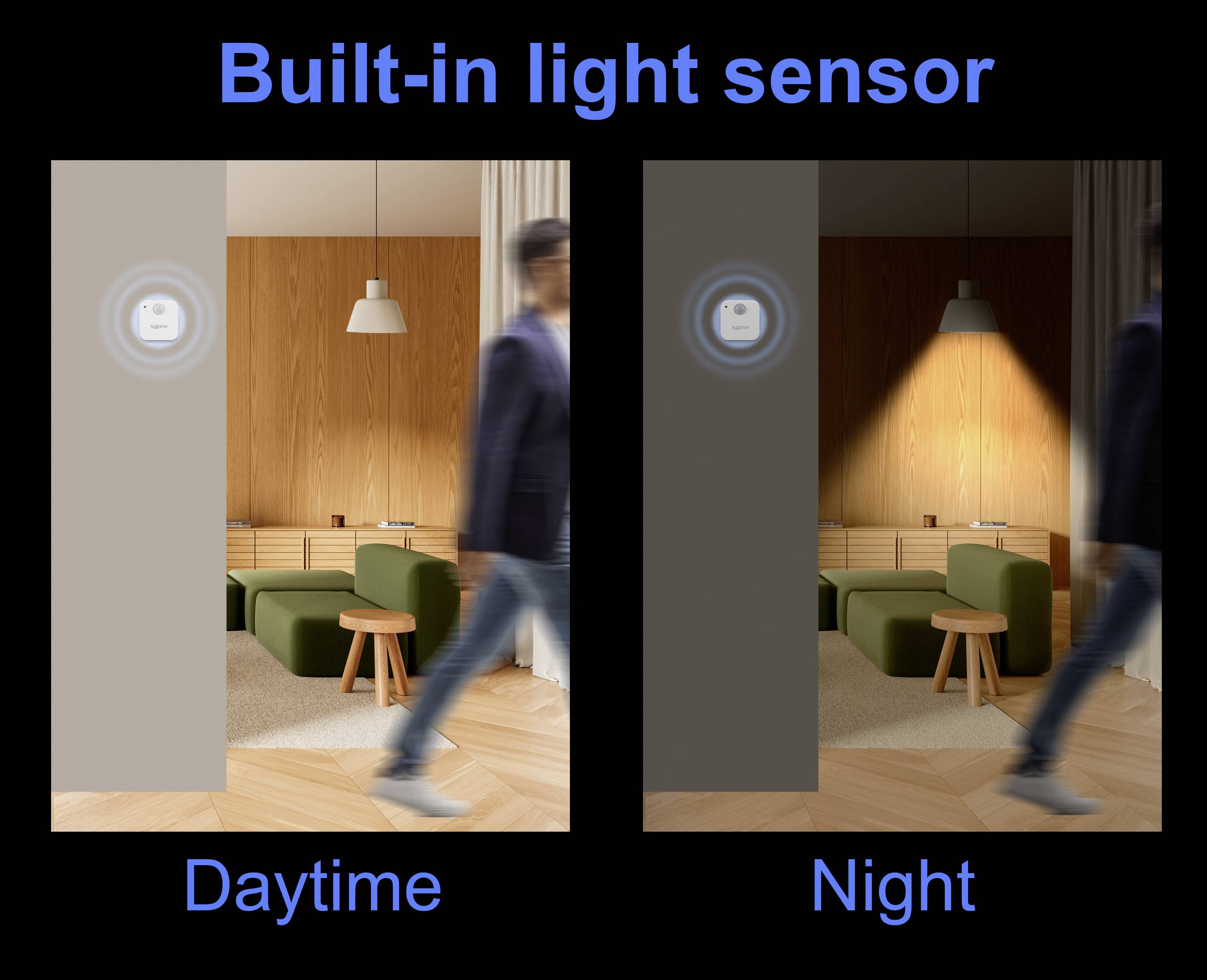 Sygonix SY-6811312 Wand, Decke Bewegungsmelder 120° Weiß