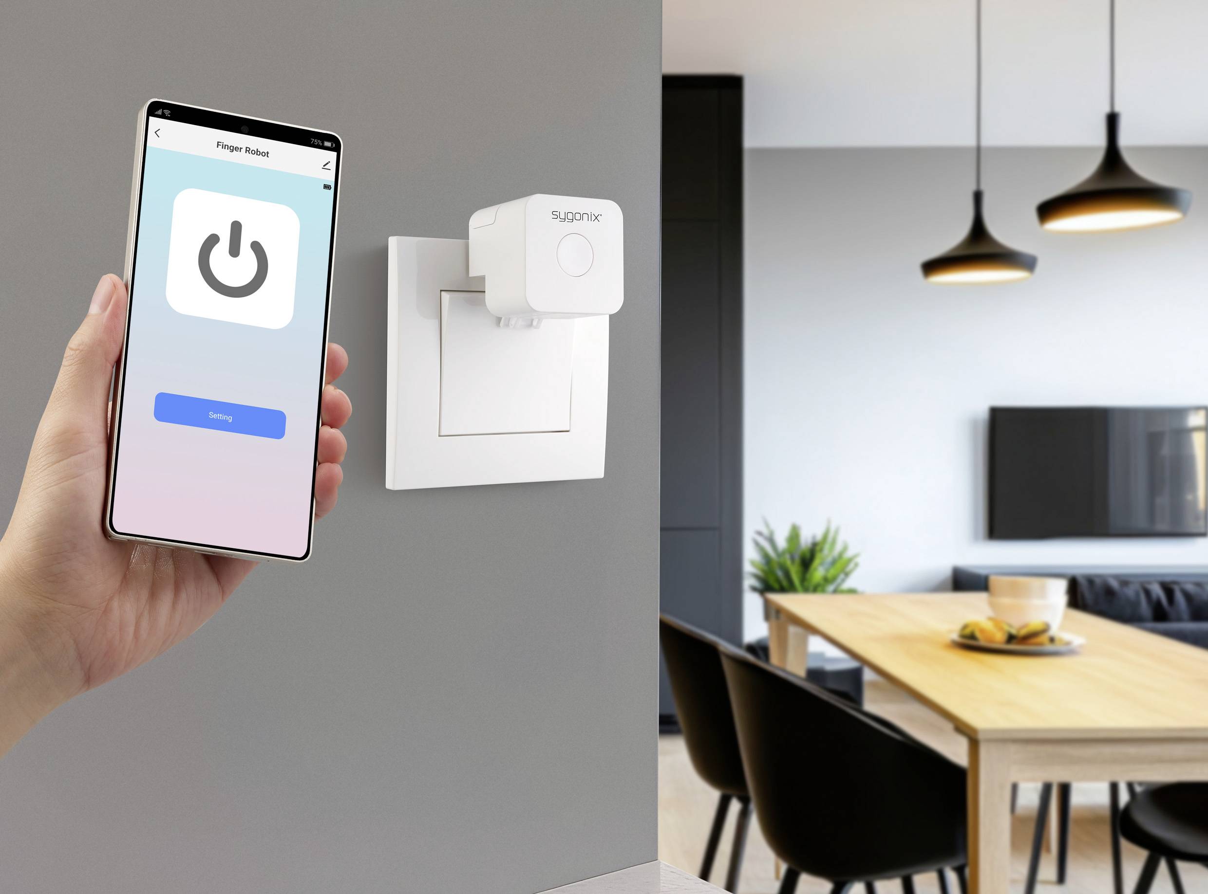 Sygonix SY-6811314 Schalt-Controller Weiß Smart Pusher