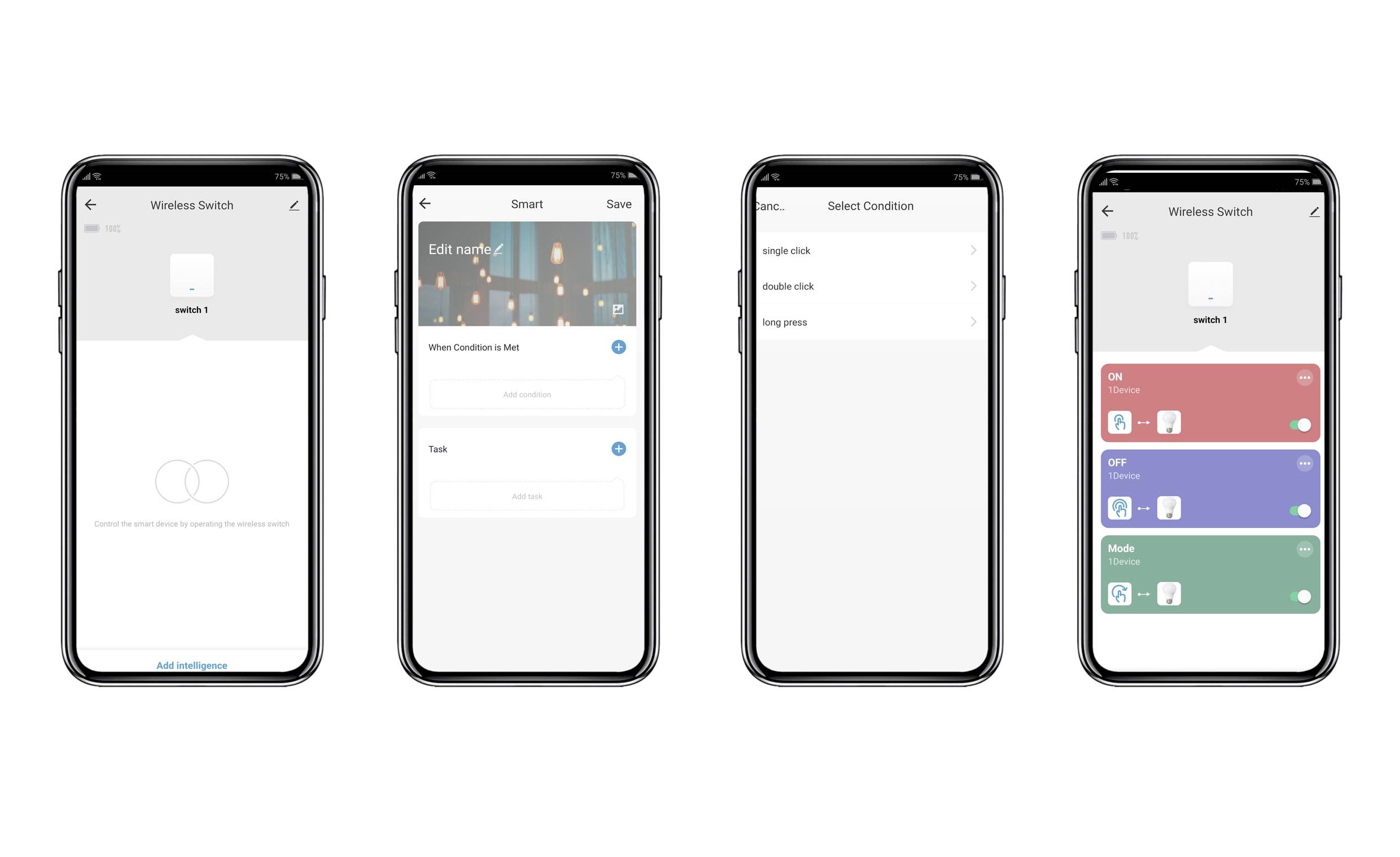 Sygonix SY-6811316 Taster Weiß Smart Mini Switch
